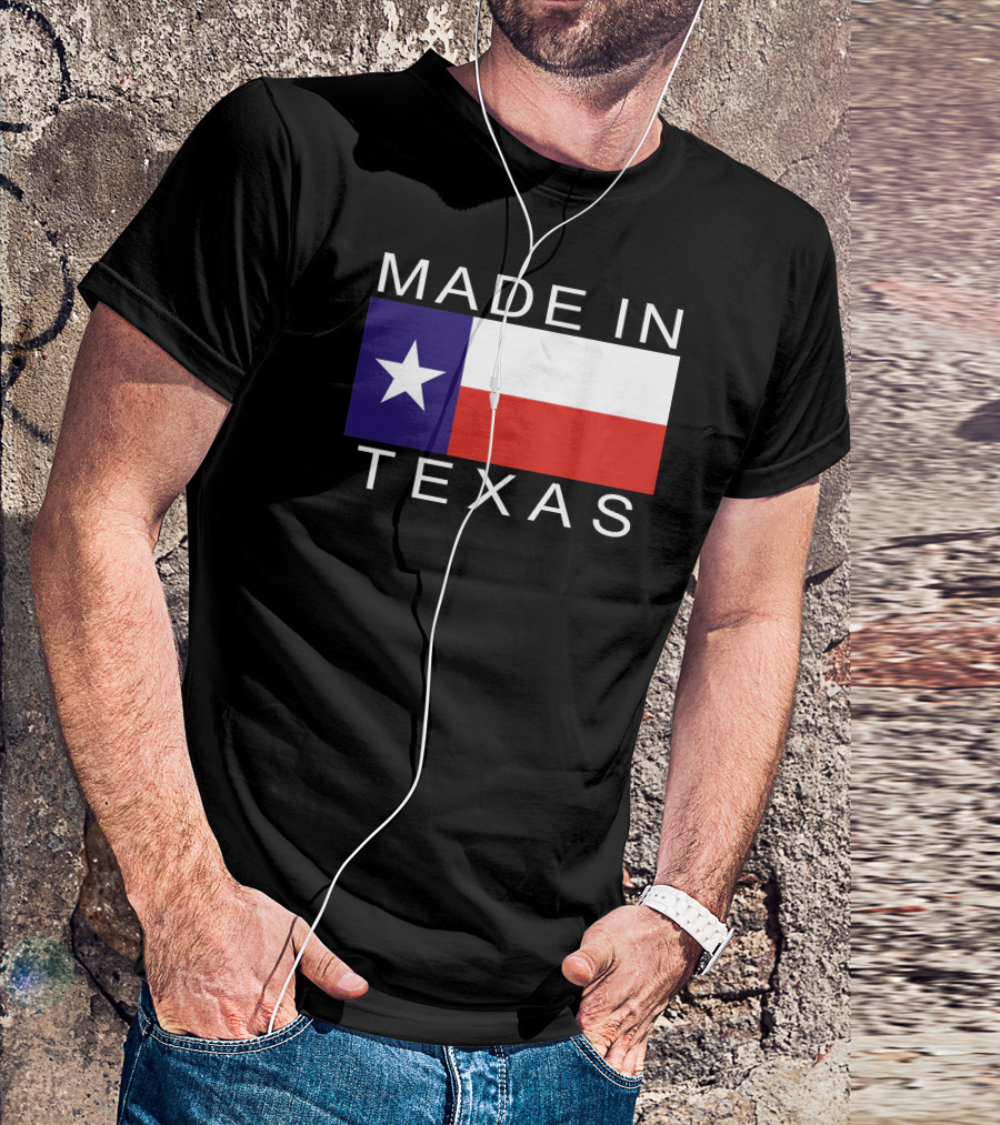 MADE IN TEXAS Lone Star Flag Pride T-Shirt