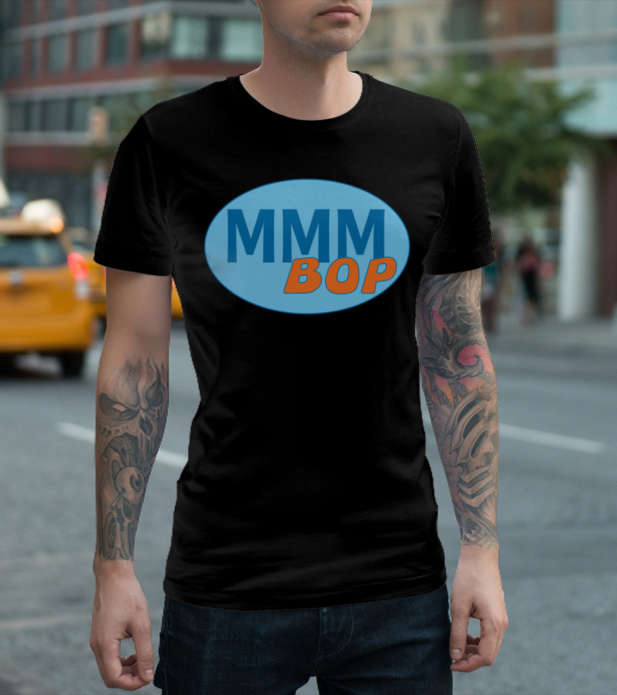 MMM Bop Blue Oval T-Shirt
