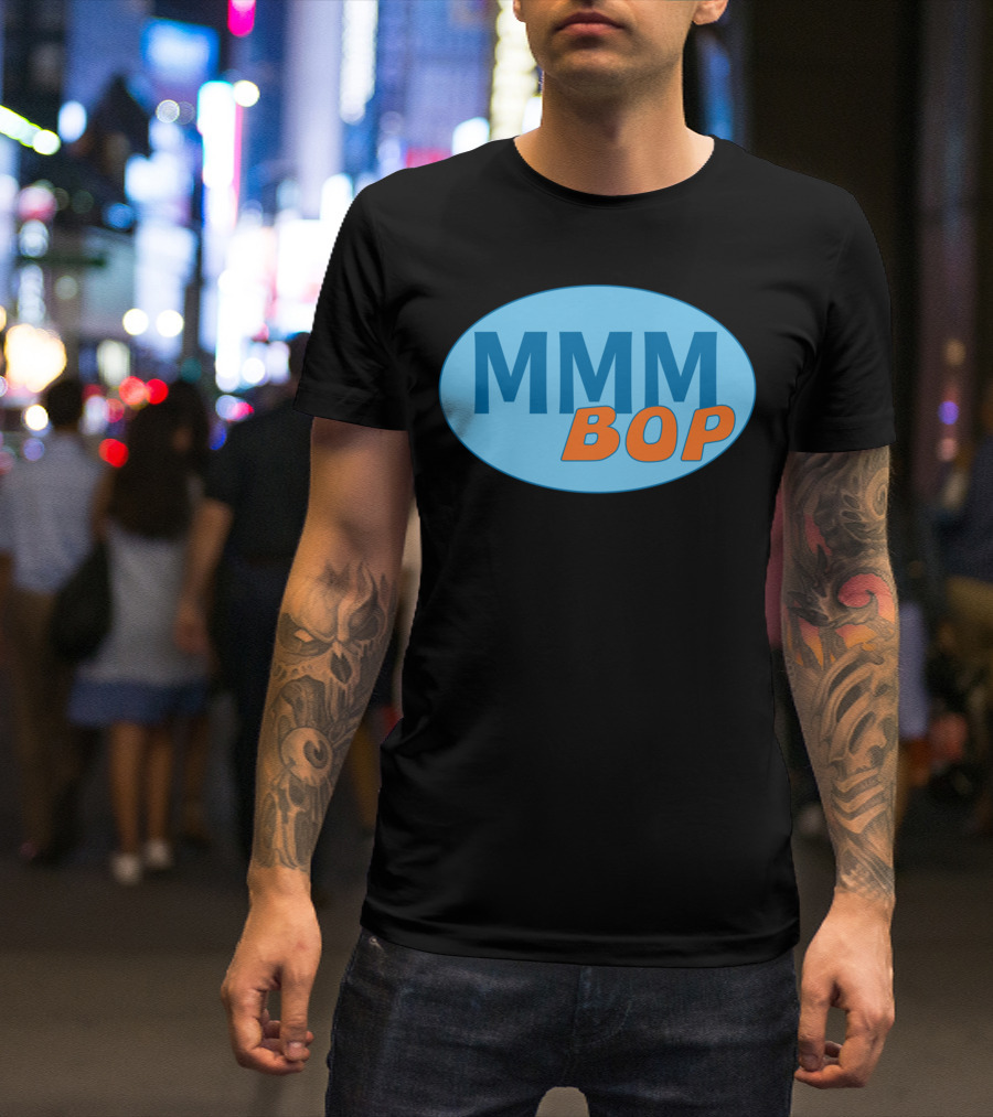 MMM Bop Blue Oval T-Shirt
