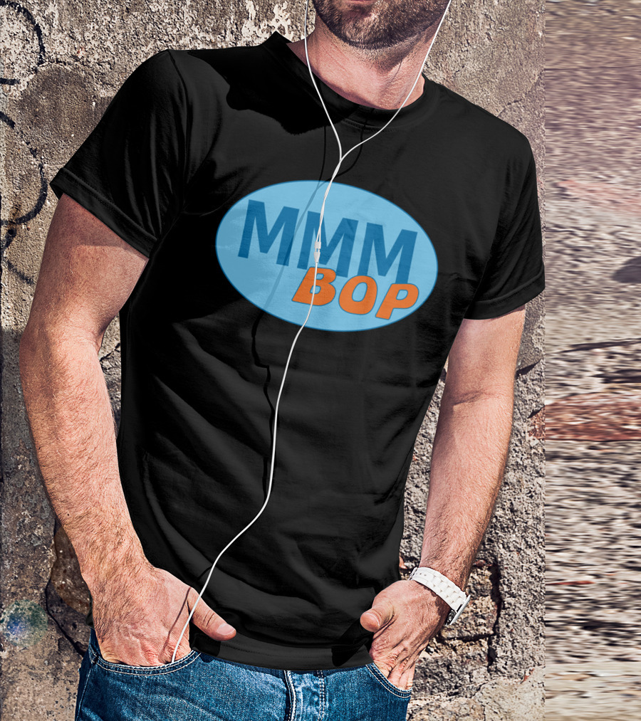 MMM Bop Blue Oval T-Shirt