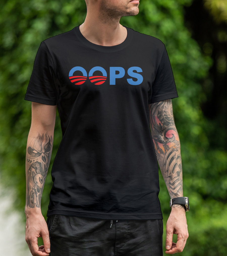 Obama Presidential Campaign Logo Oops T-Shirt