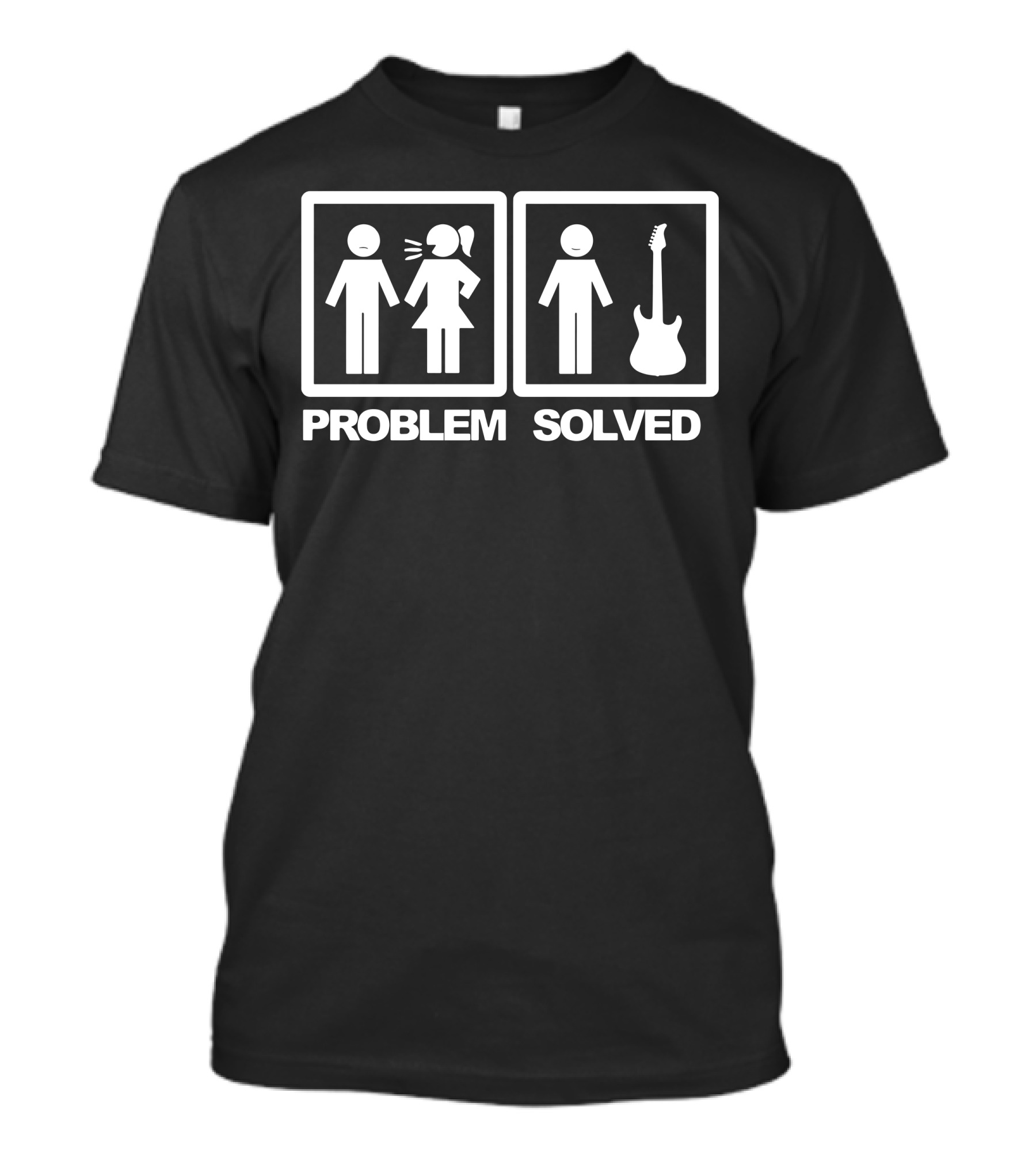 Problem Solved Guitar Humor Iconic T-Shirt