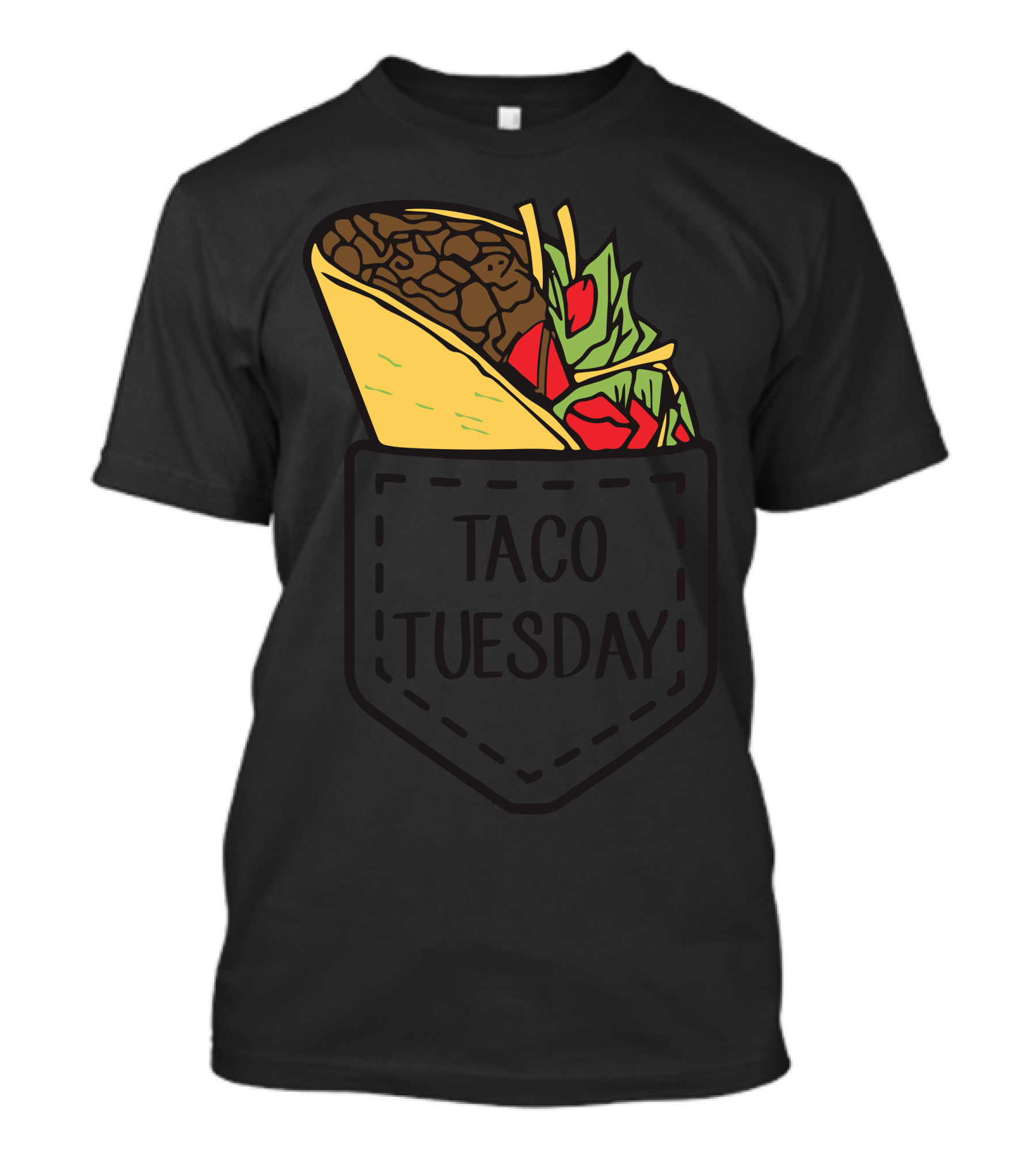 Taco Mexican Taco Tuesday Pocket T-Shirt