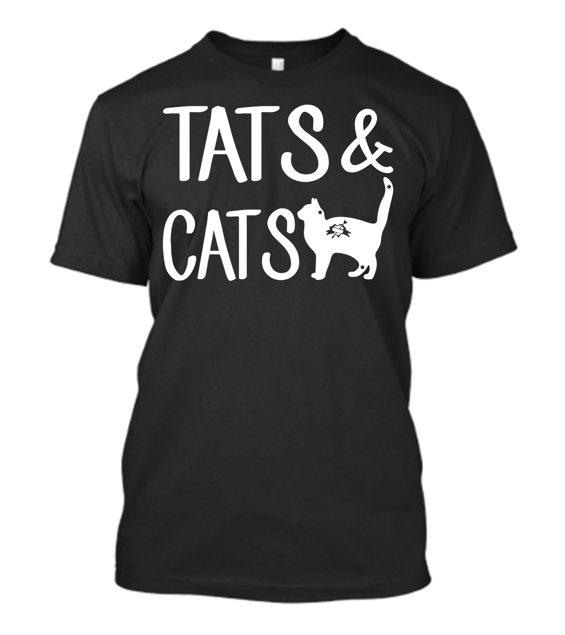 Tats And Cats Tattooed Cat T-Shirt