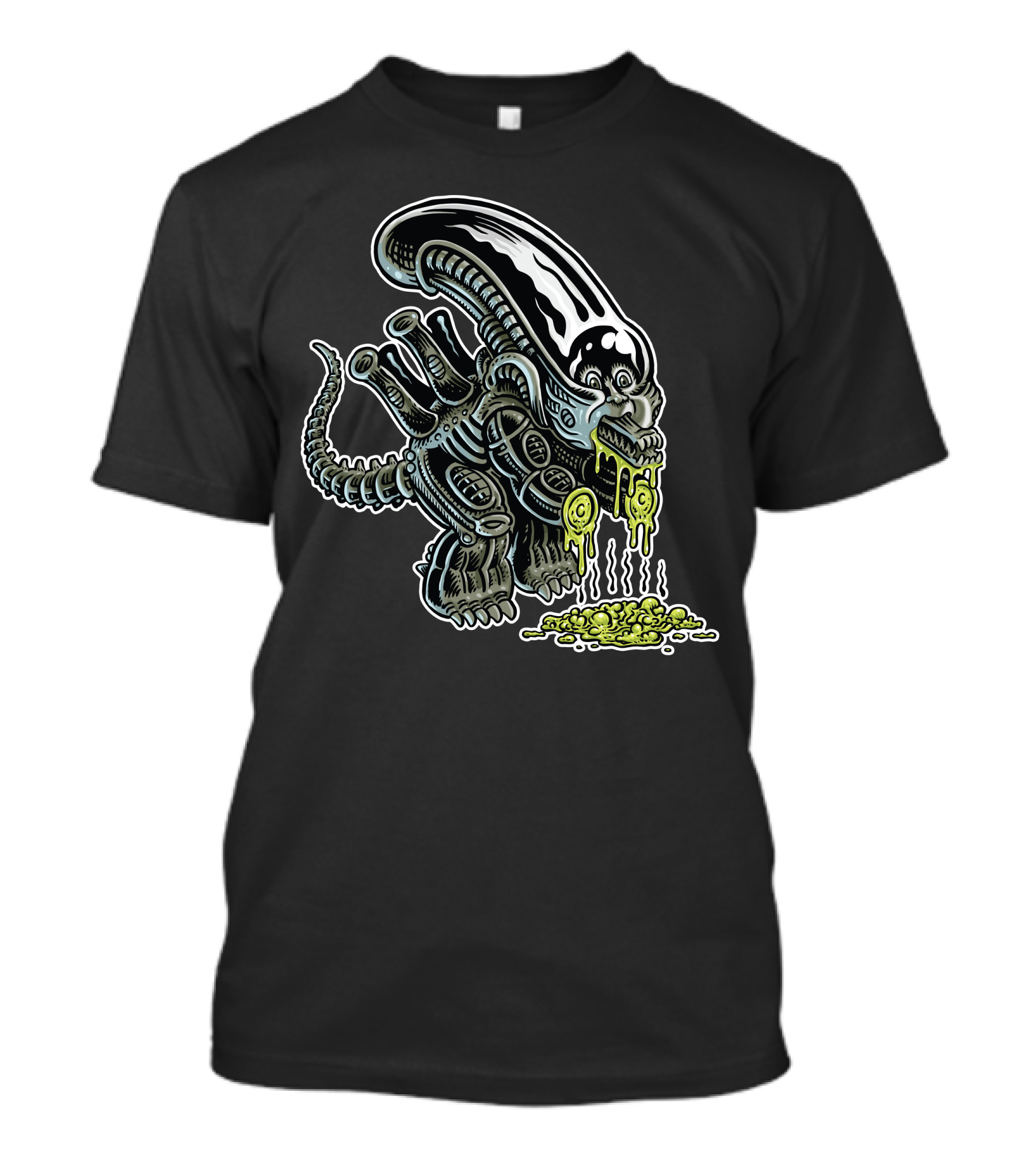 14A Alien Creature Dripping Green Slime 223 T-Shirt