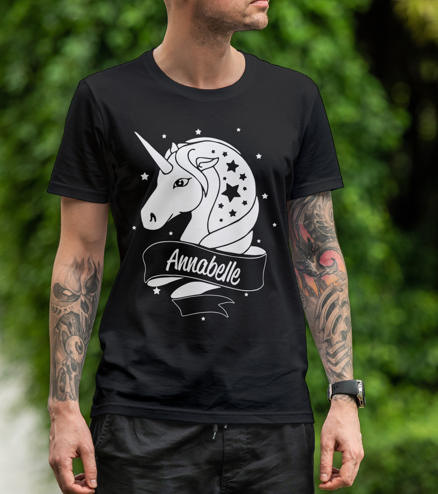 Annabelle Unicorn With Stars T-Shirt