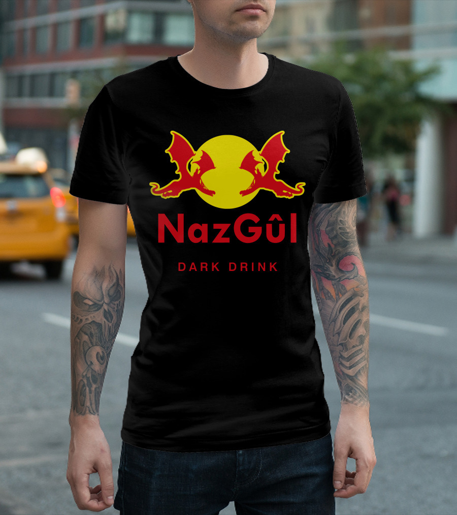 Nazgûl Dark Drink Dragon Wings Crescent Moon T-Shirt