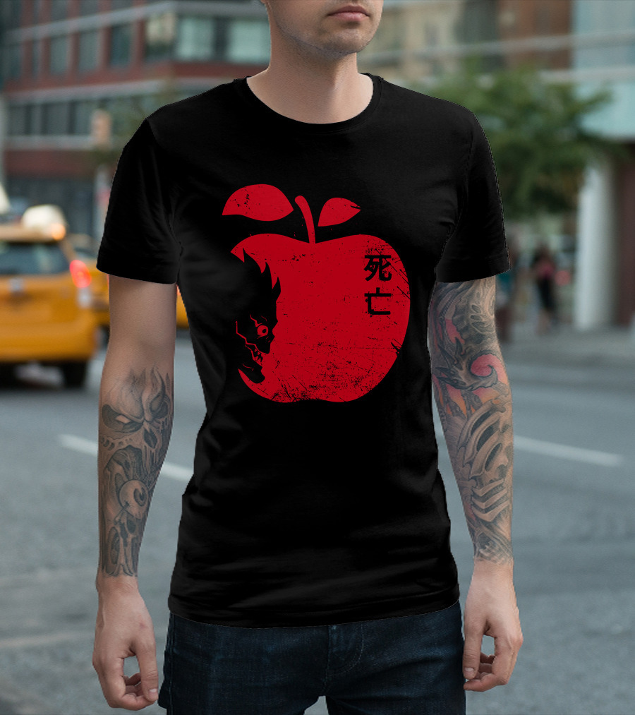Death Note Ryuk Red Apple Iconic Manga T-Shirt