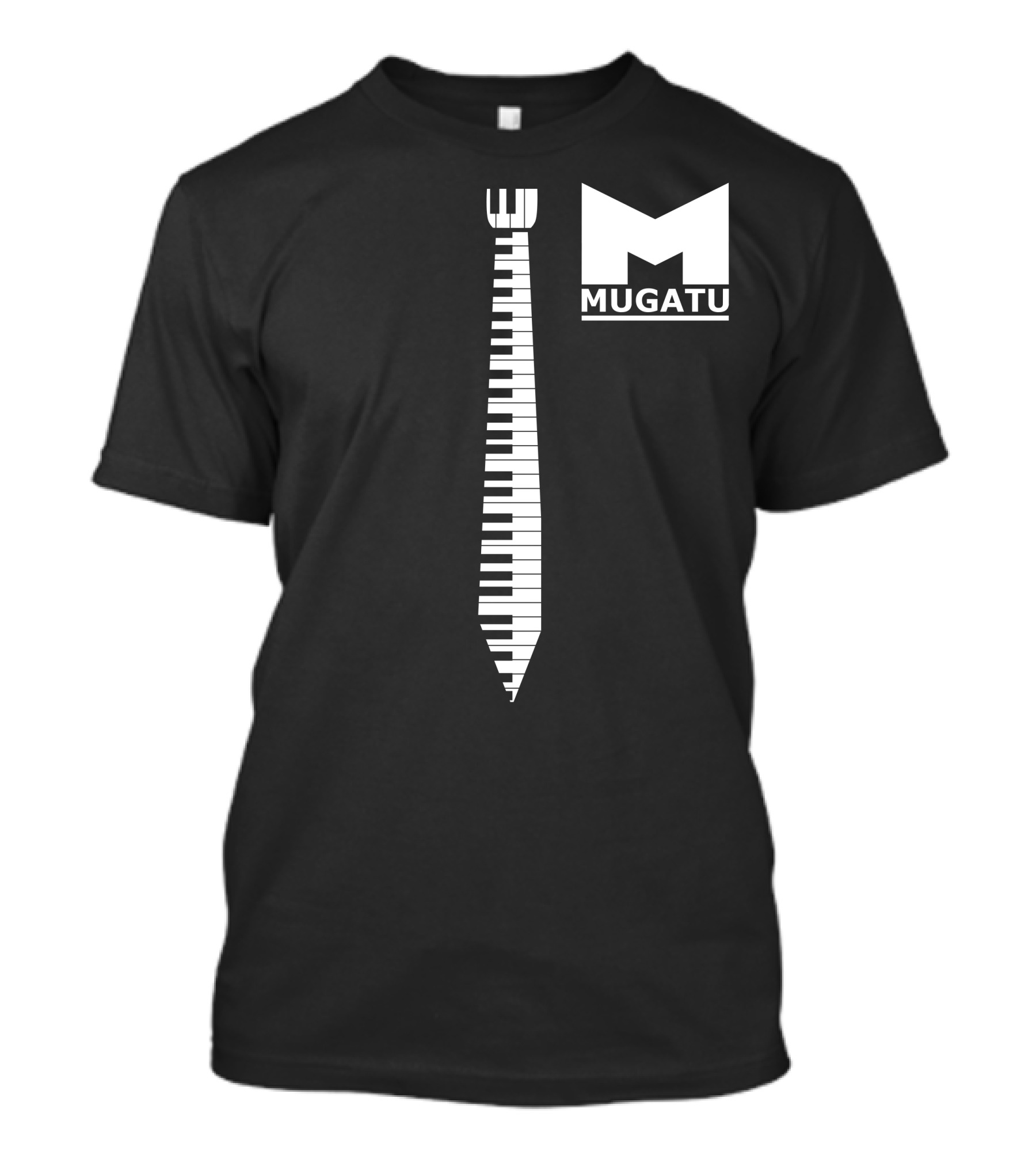 Mugatu Fashion Victim Piano Keyboard Tie T-Shirt