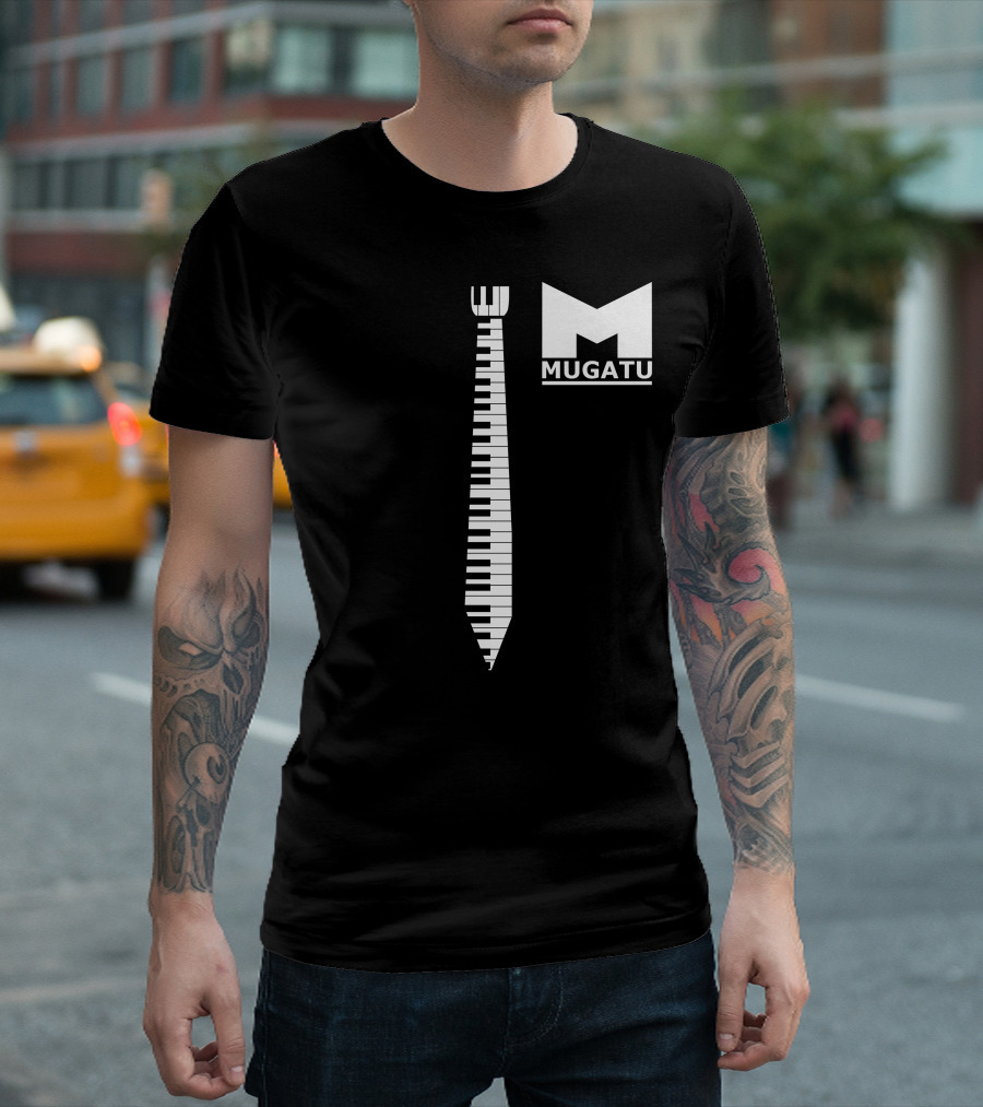 Mugatu Fashion Victim Piano Keyboard Tie T-Shirt
