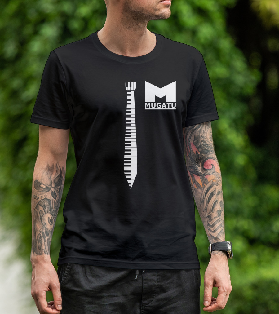 Mugatu Fashion Victim Piano Keyboard Tie T-Shirt