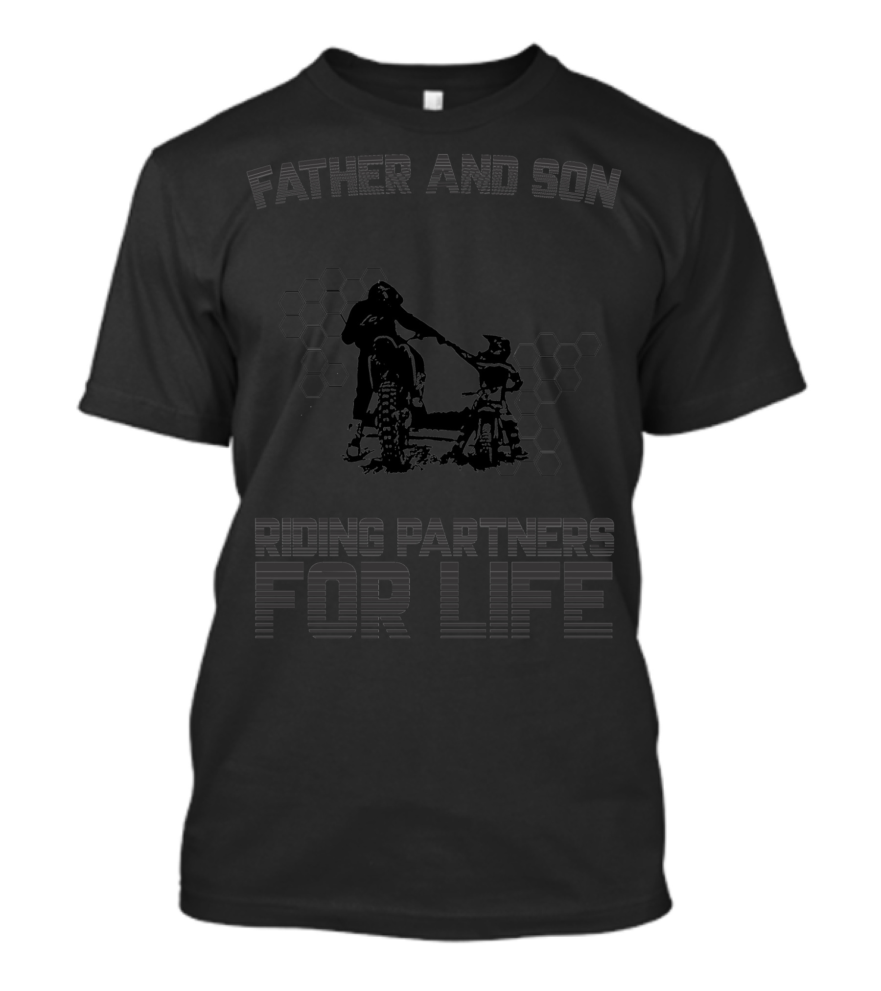 Father And Son Riding Partners For Life Motocross Bond T-Shirt