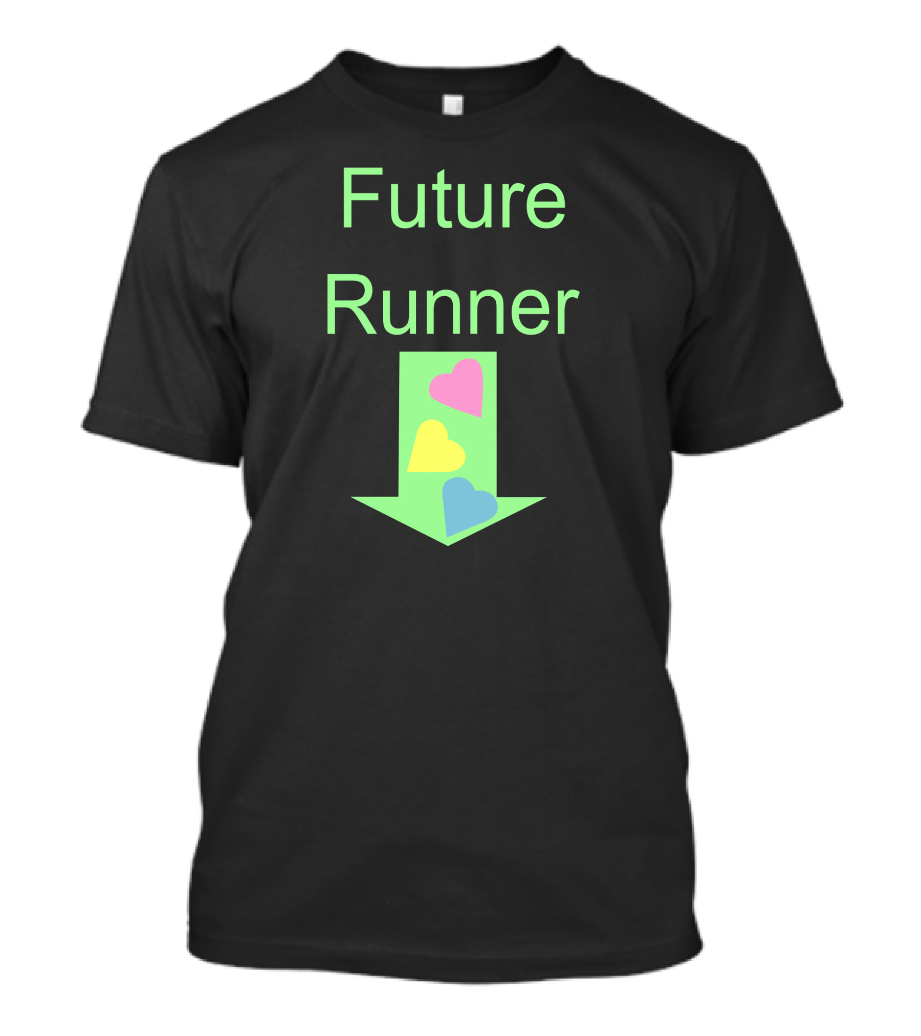 Future Runner Heart Arrow Retro Pastel T-Shirt