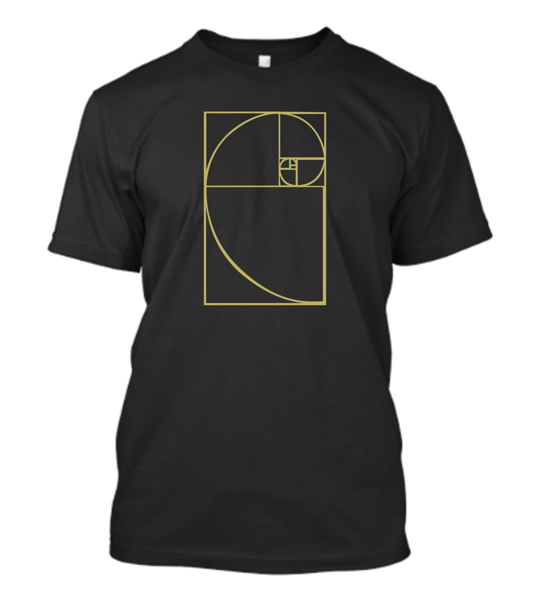 Golden Spiral Fibonacci Sequence Rectangles T-Shirt