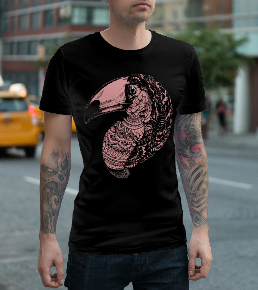 Guacamaya Bird Amazonas Wings Intricate Toucan T-Shirt