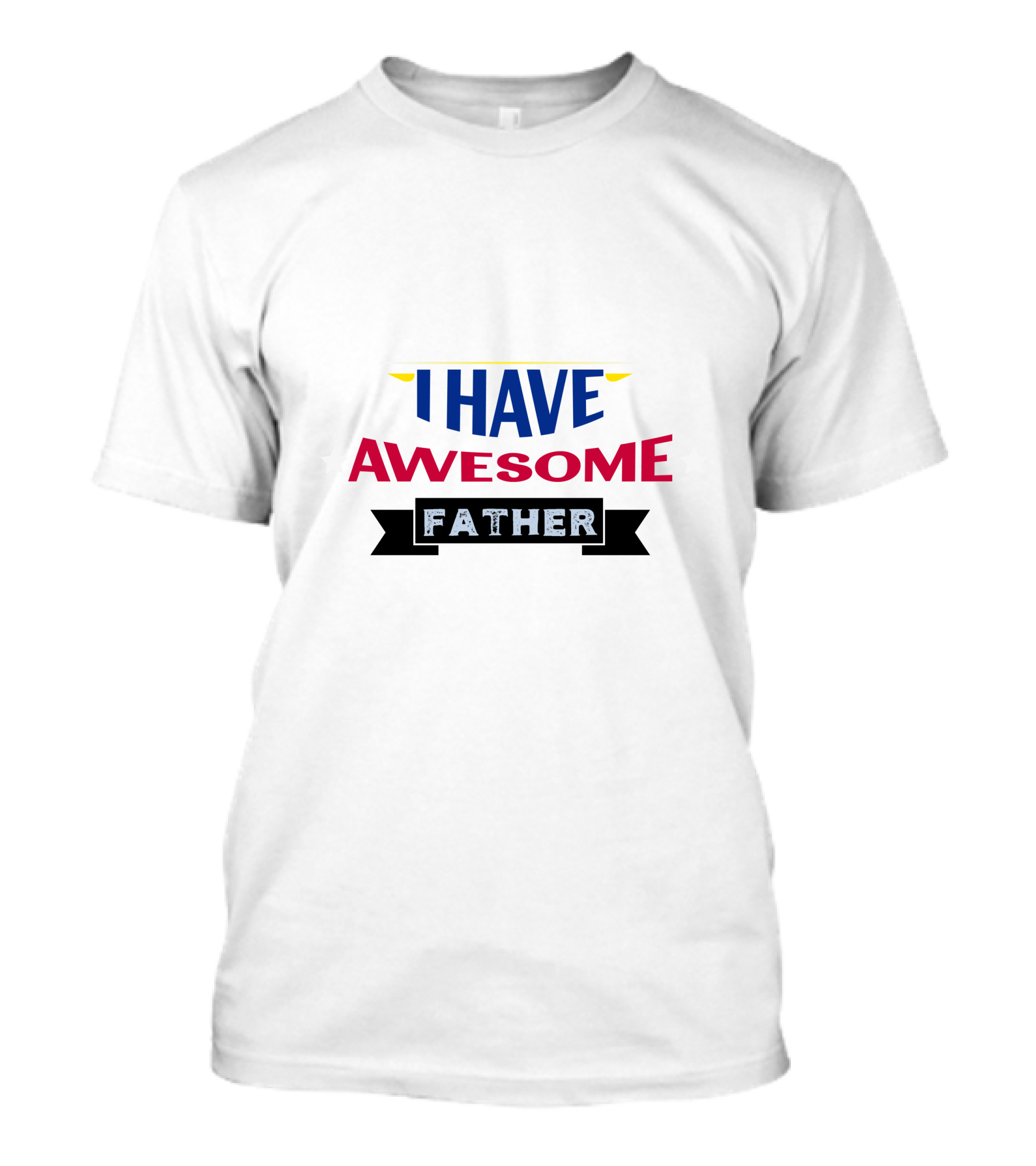 I Have Awesome Father Stars T-Shirt