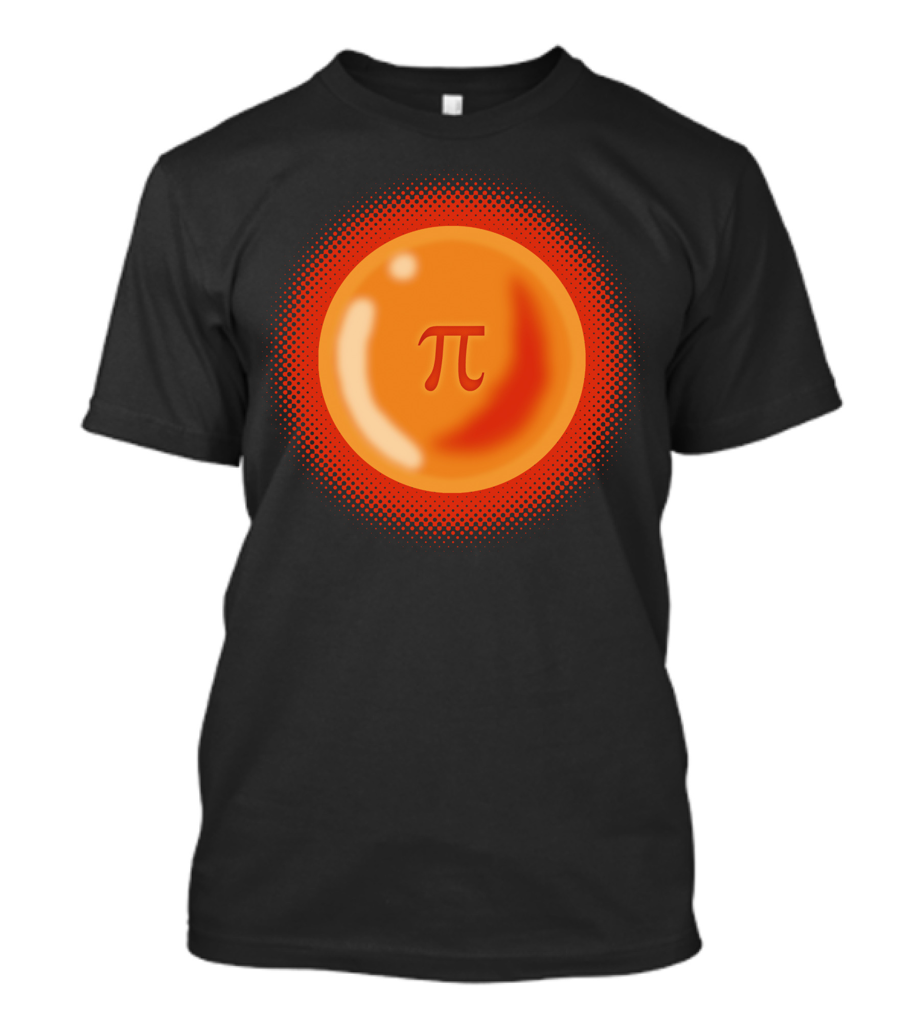Pi Symbol Dragon Ball Orange Sphere T-Shirt