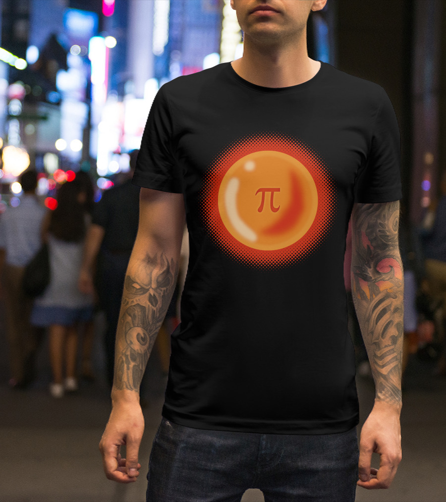 Pi Symbol Dragon Ball Orange Sphere T-Shirt