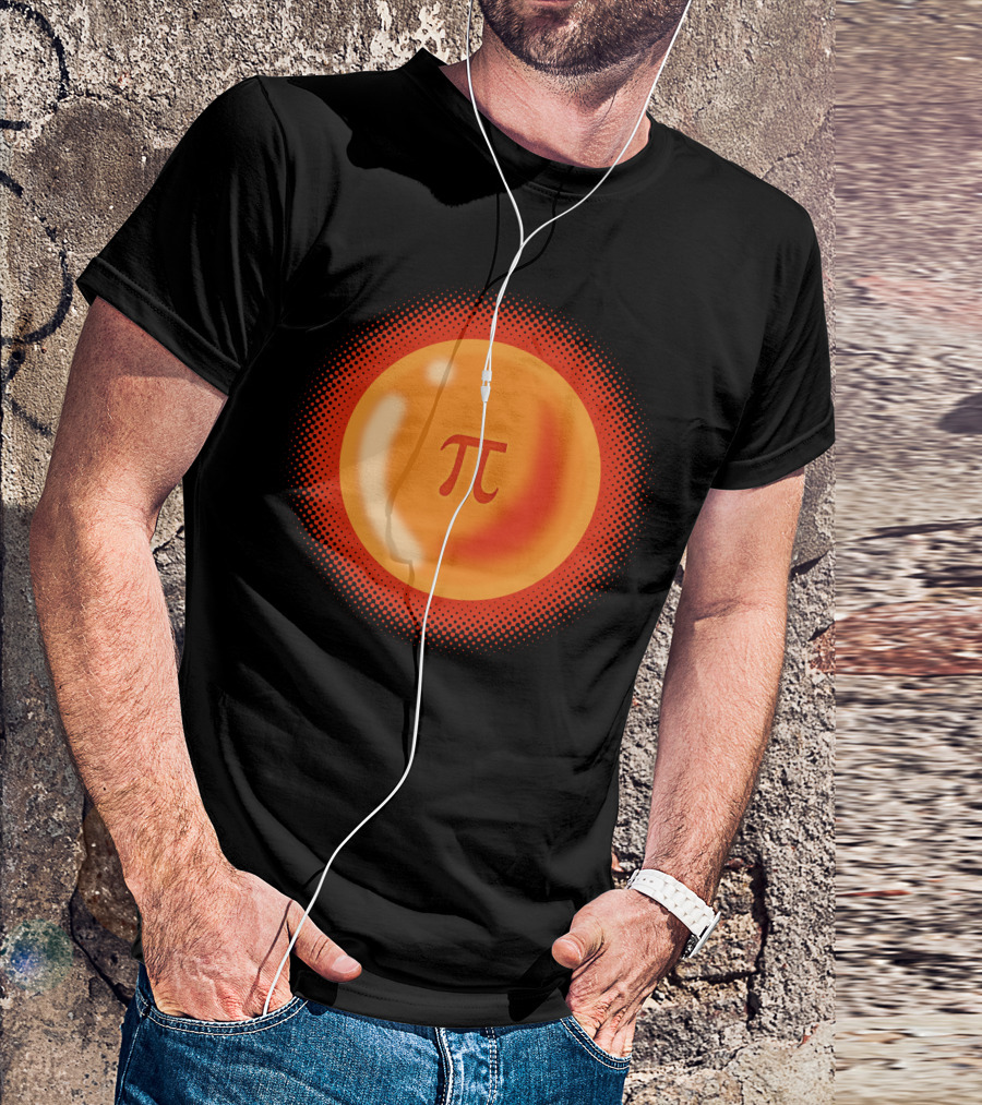 Pi Symbol Dragon Ball Orange Sphere T-Shirt