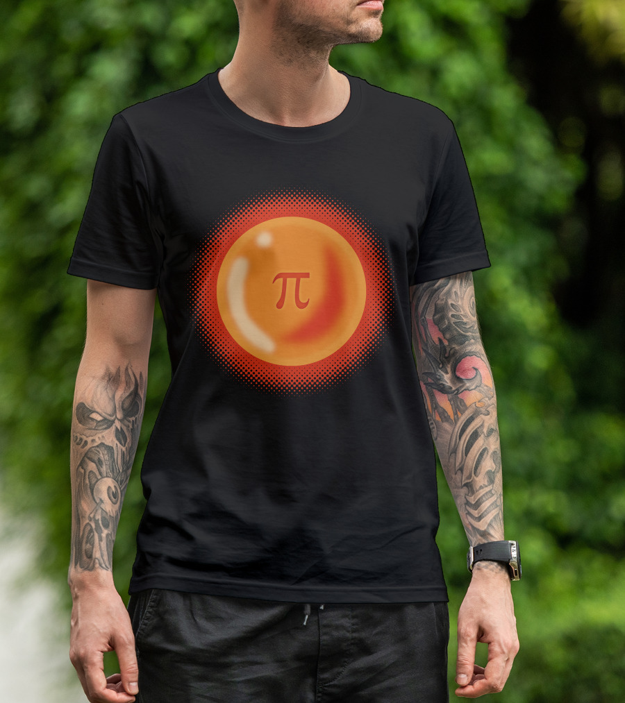 Pi Symbol Dragon Ball Orange Sphere T-Shirt