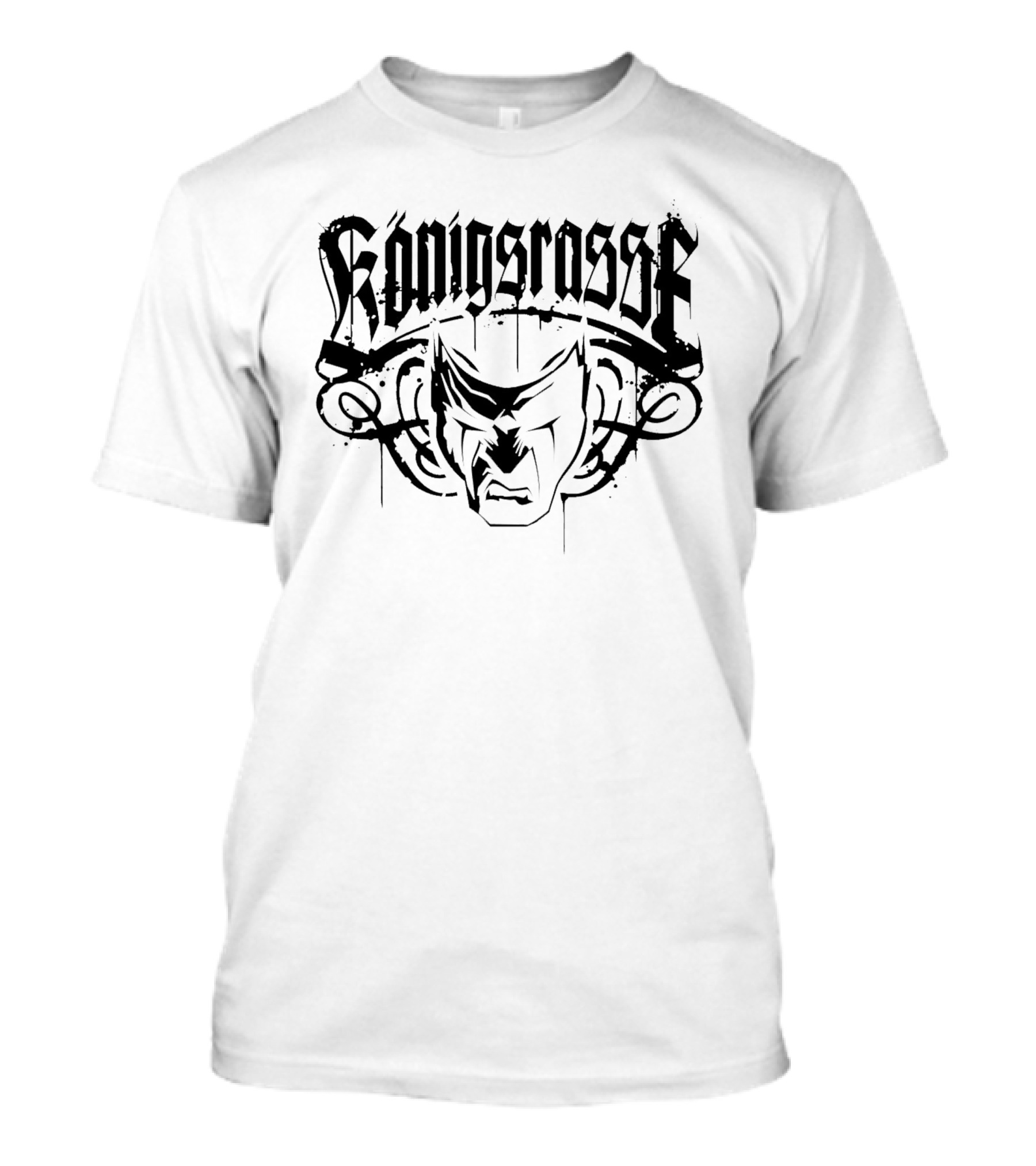 Konigrosse Dark Gothic Artwork With Masked Figure T-Shirt