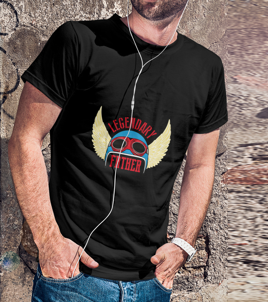 Legendary Father Winged Helmet Goggles T-Shirt