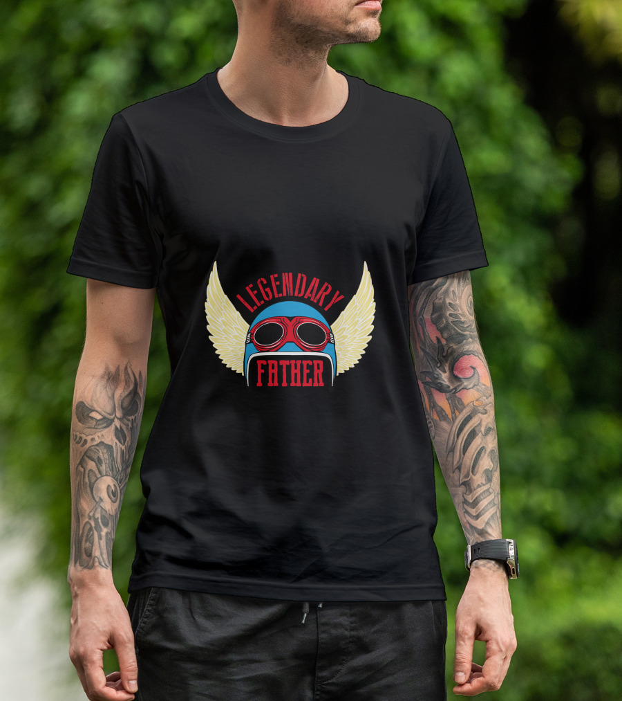 Legendary Father Winged Helmet Goggles T-Shirt