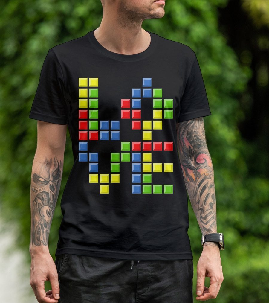 Love Puzzles Retro Block T-Shirt