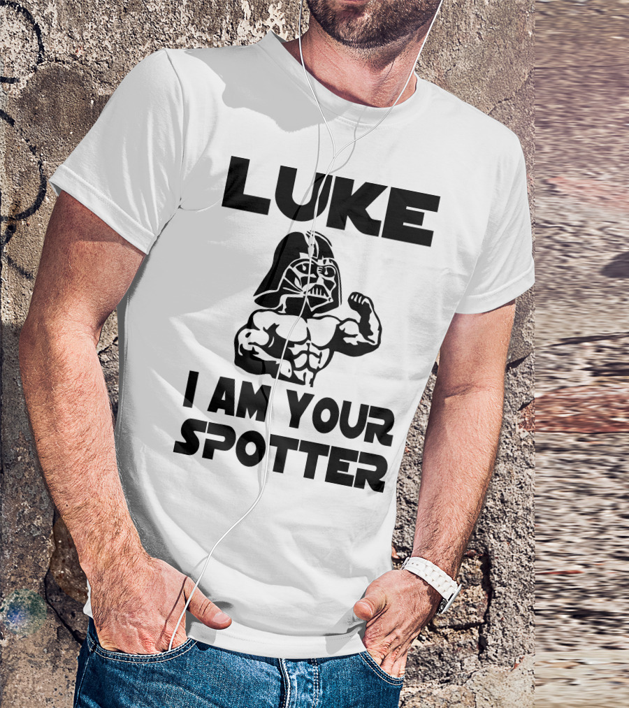 Luke I Am Your Spotter Darth Vader Bodybuilder T-Shirt
