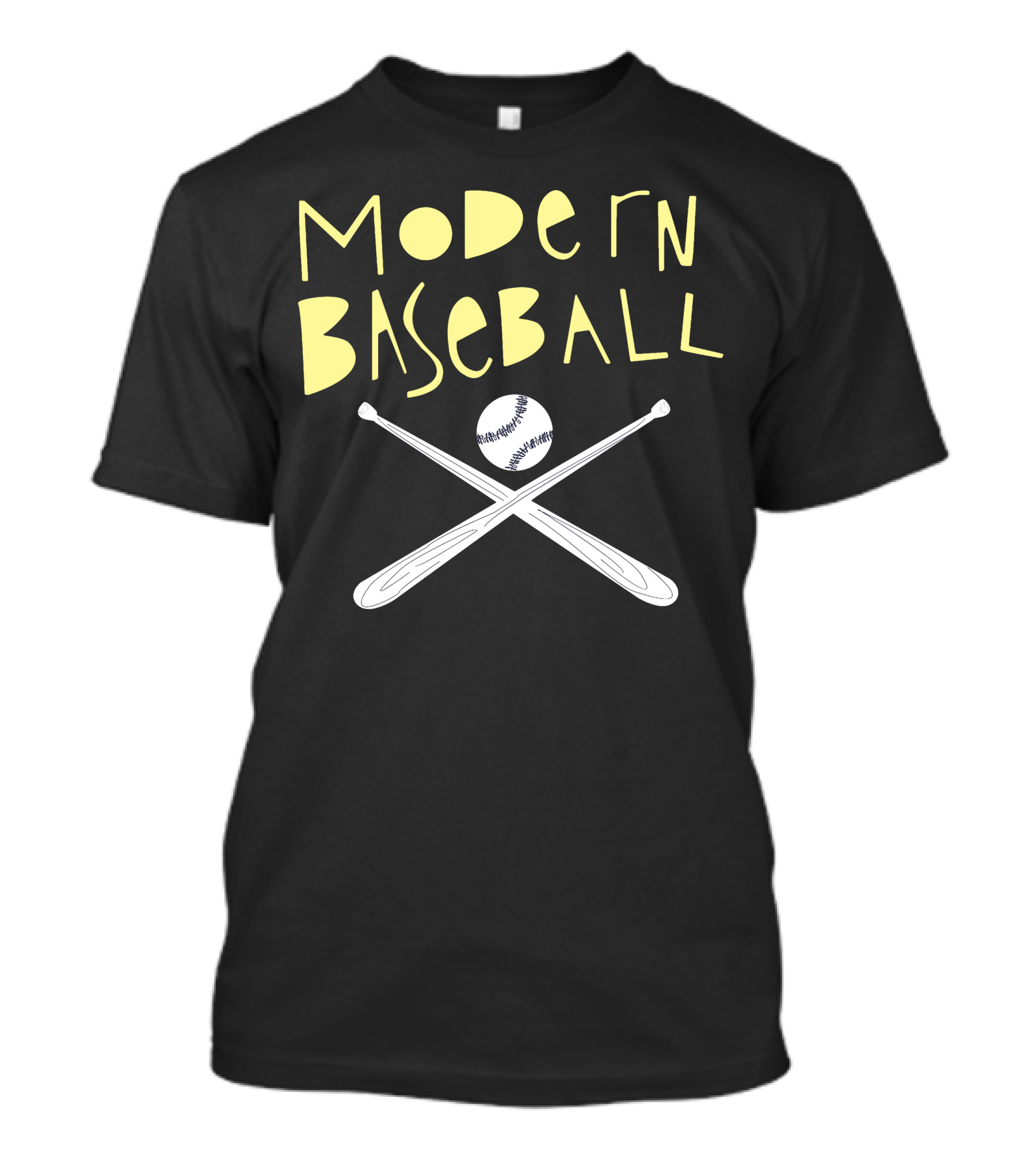 Modern Baseball Crossed Bats Sports Harmonyduestore T-Shirt