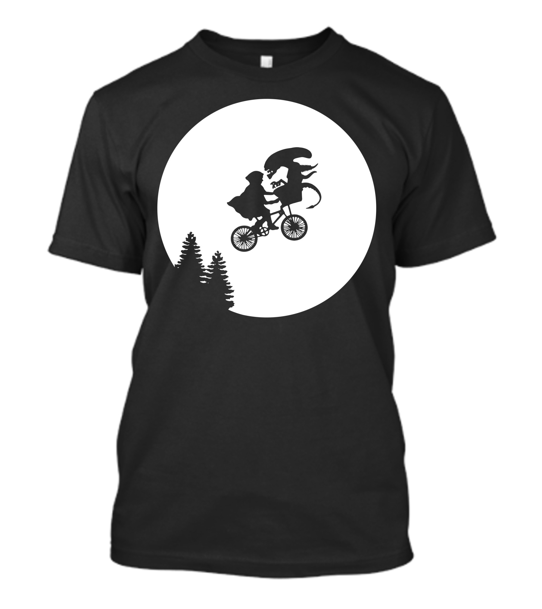 Moon Alien Predator E.T. Bike T-Shirt