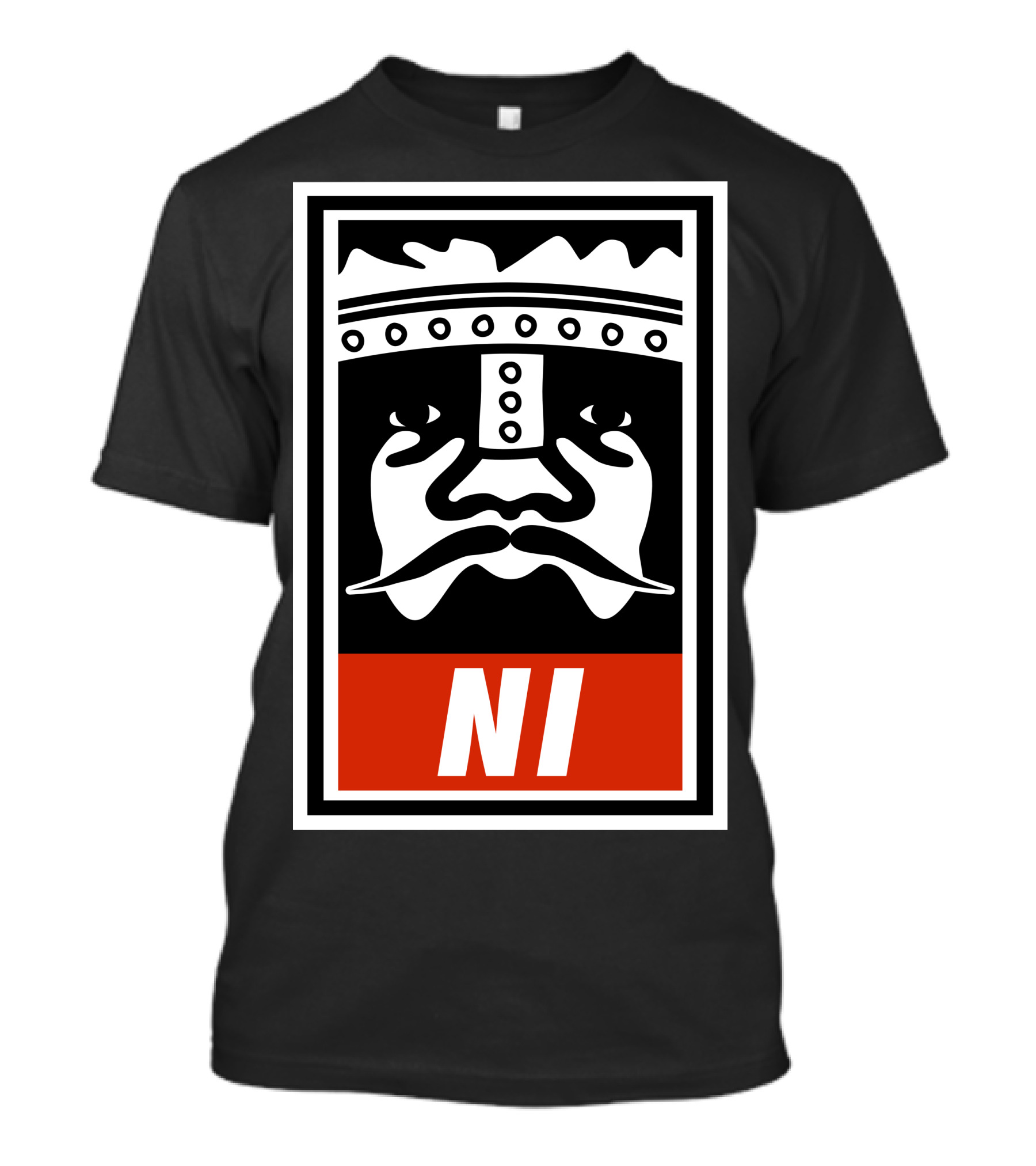 NIID To Obey Honda Old School Obey Giant Face Motif T-Shirt