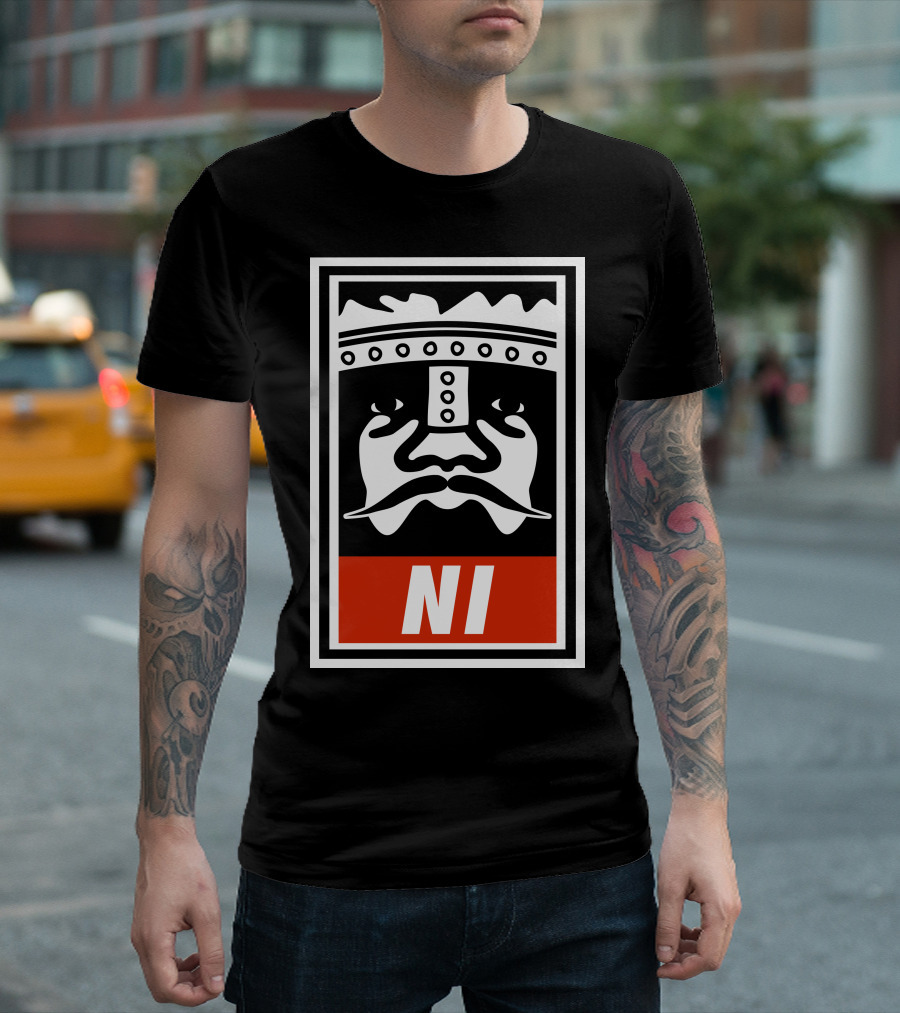 NIID To Obey Honda Old School Obey Giant Face Motif T-Shirt