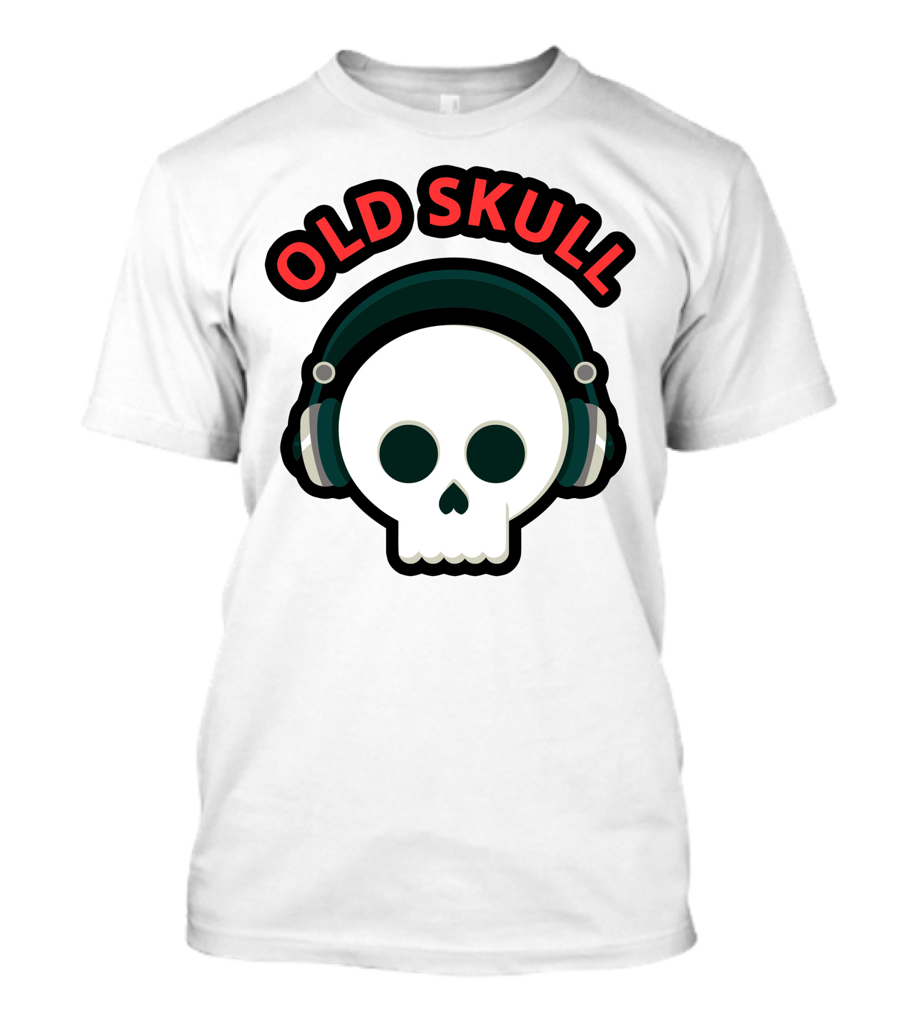 OLD SKULL Headset Icon T-Shirt