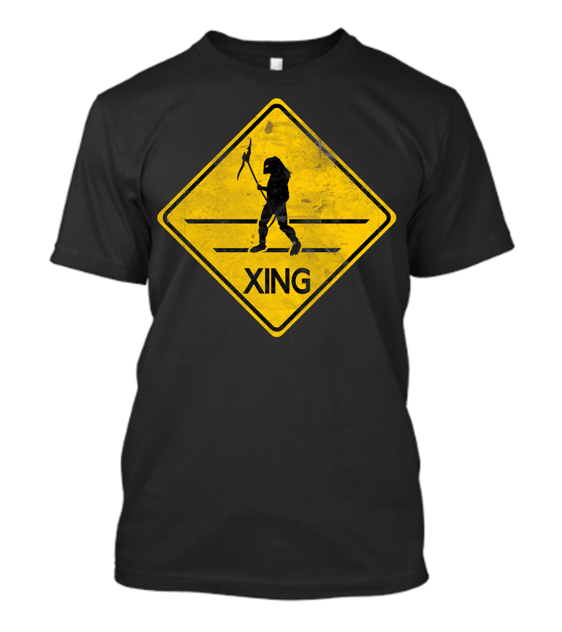 Predator Xing Warning Sign T-Shirt