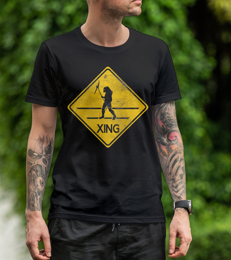 Predator Xing Warning Sign T-Shirt