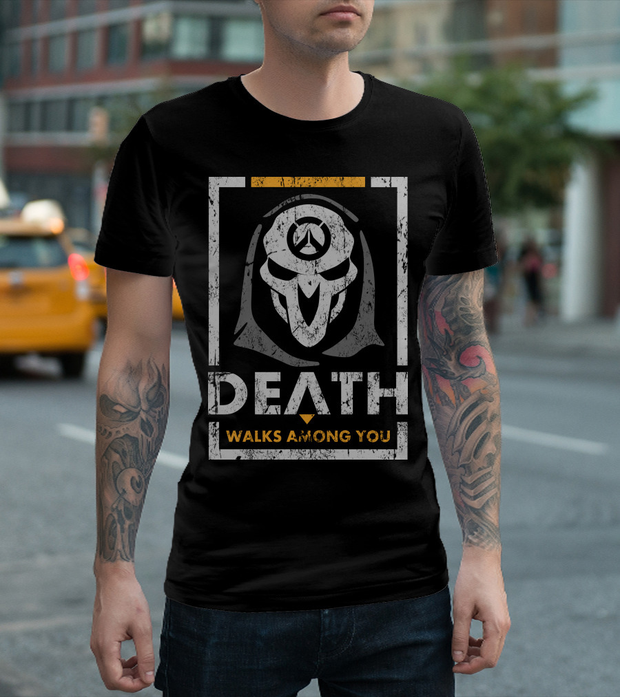 Overwatch Reaper Death Walks Among You T-Shirt