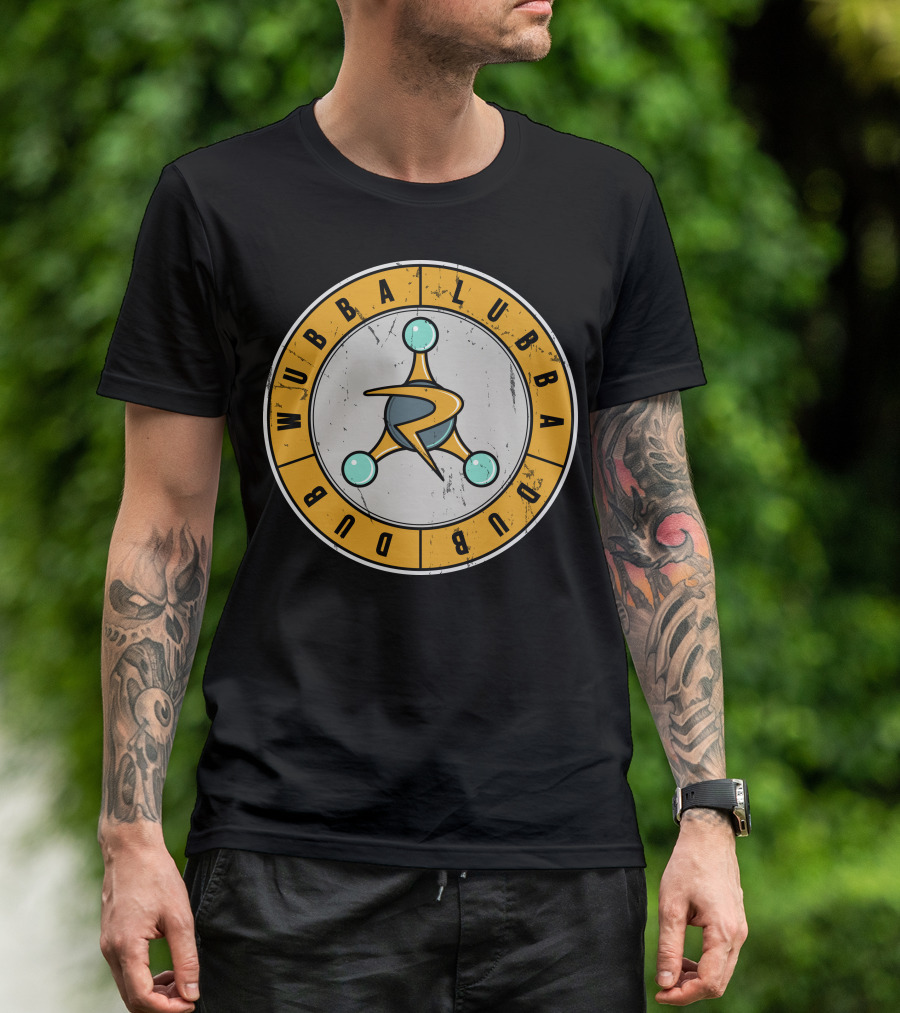 Wubba Lubba Dub Dub Rick Symbol Retro T-Shirt