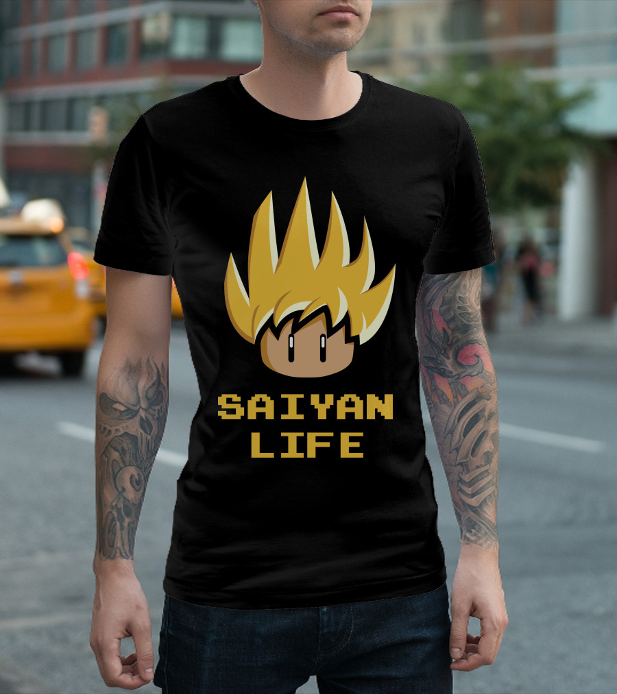 Saiyan Life Super Saiyan Pixel T-Shirt