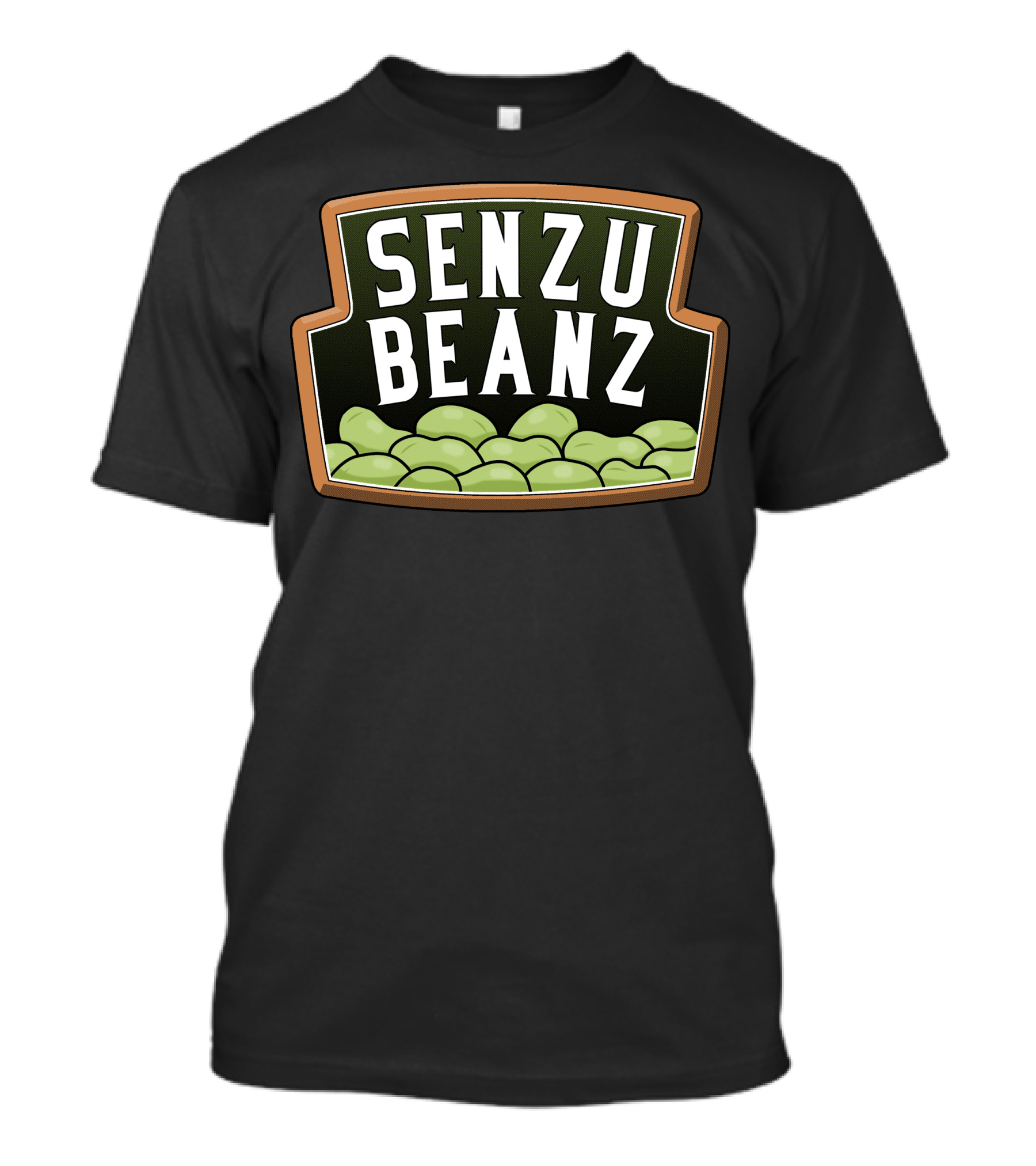 Senzu Beanz Iconic Label With Green Beans T-Shirt