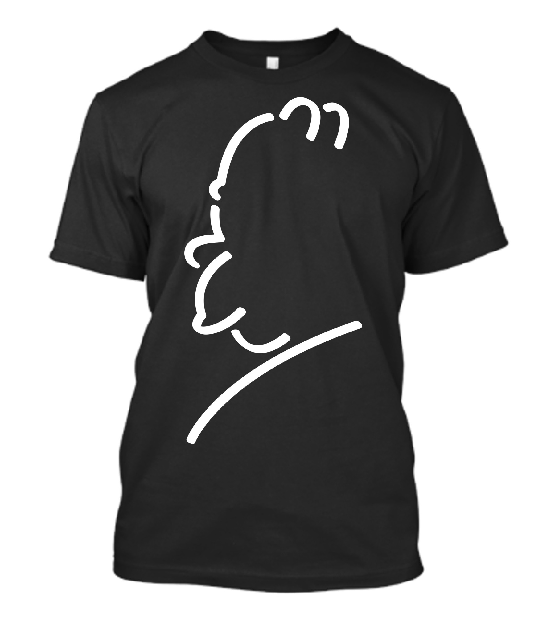Sir Alfred Hitchcock Minimalist Outline T-Shirt