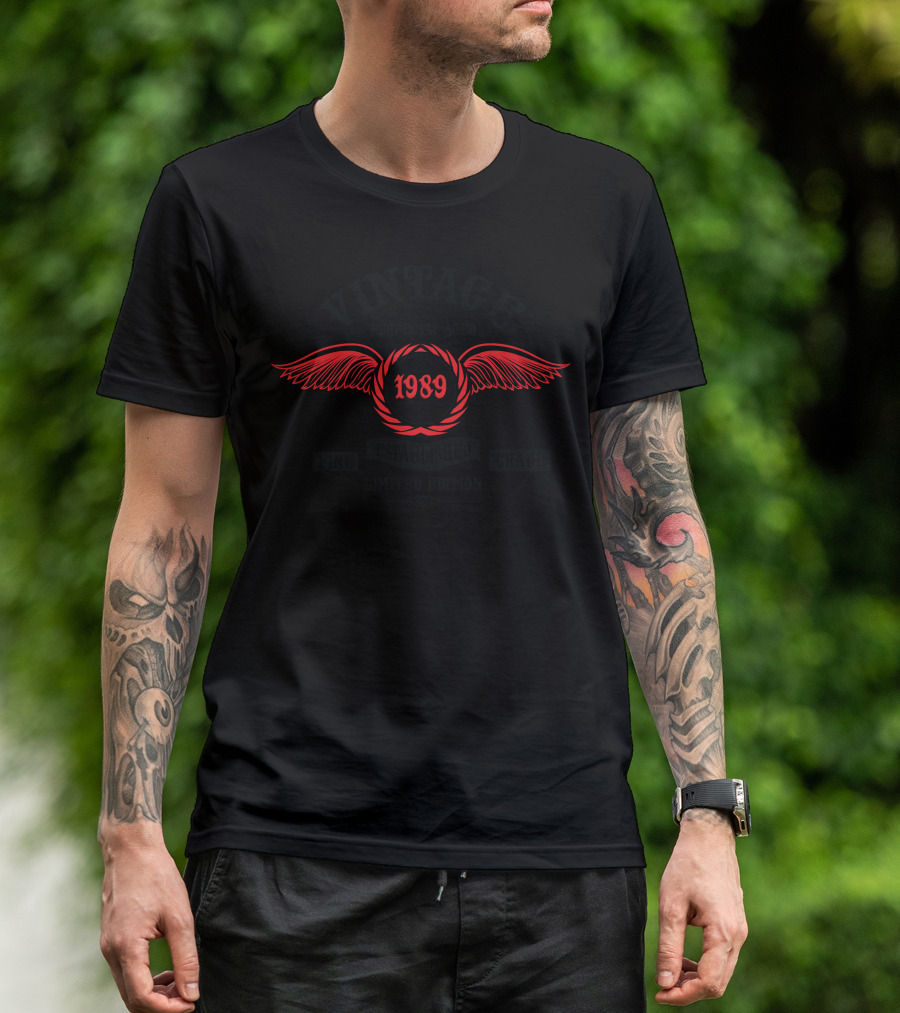 Vintage Perfectly Aged 1989 Fine Established Grade T-Shirt