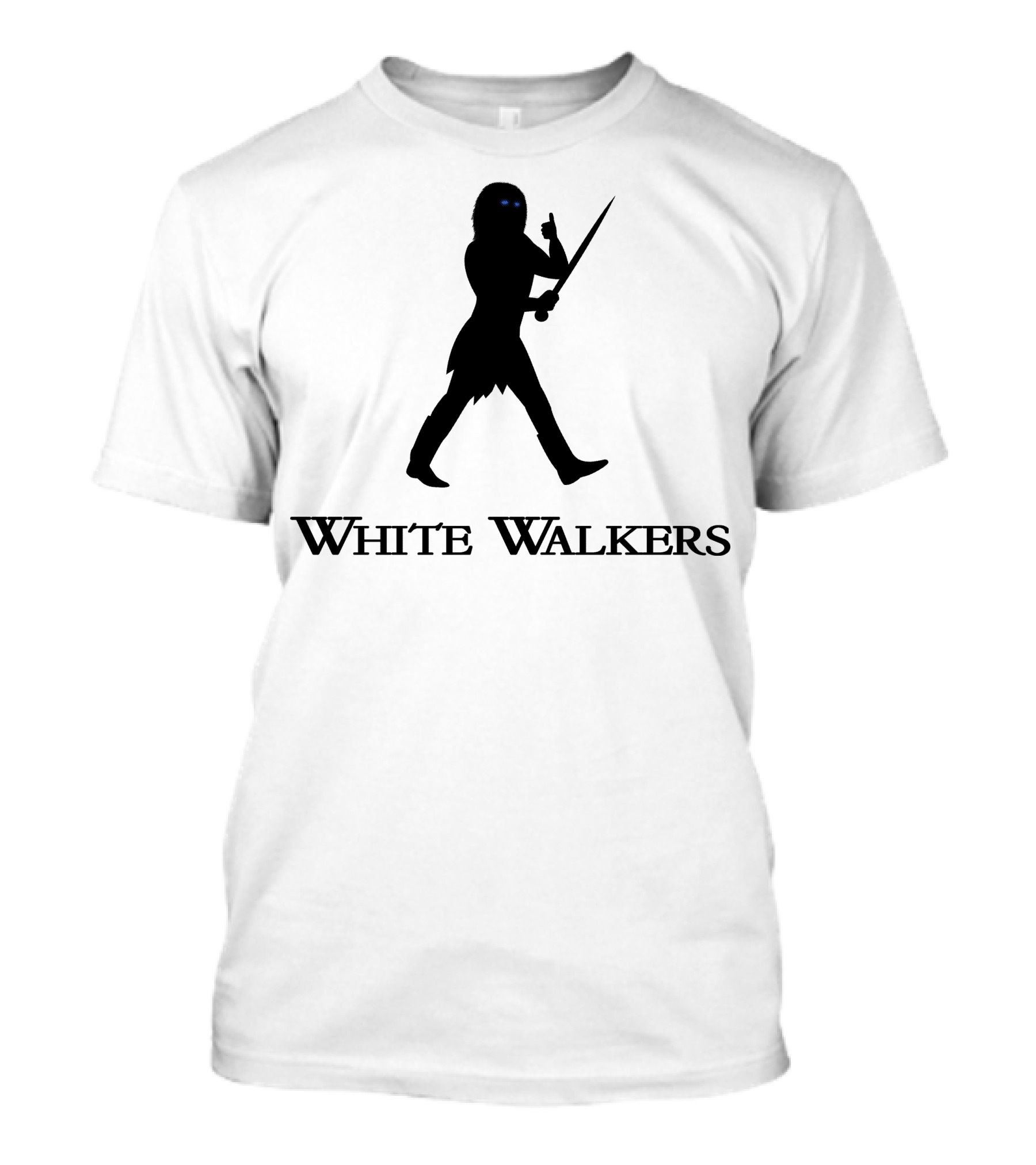 White Walkers Ice Sword Silhouette With Blue Eyes T-Shirt