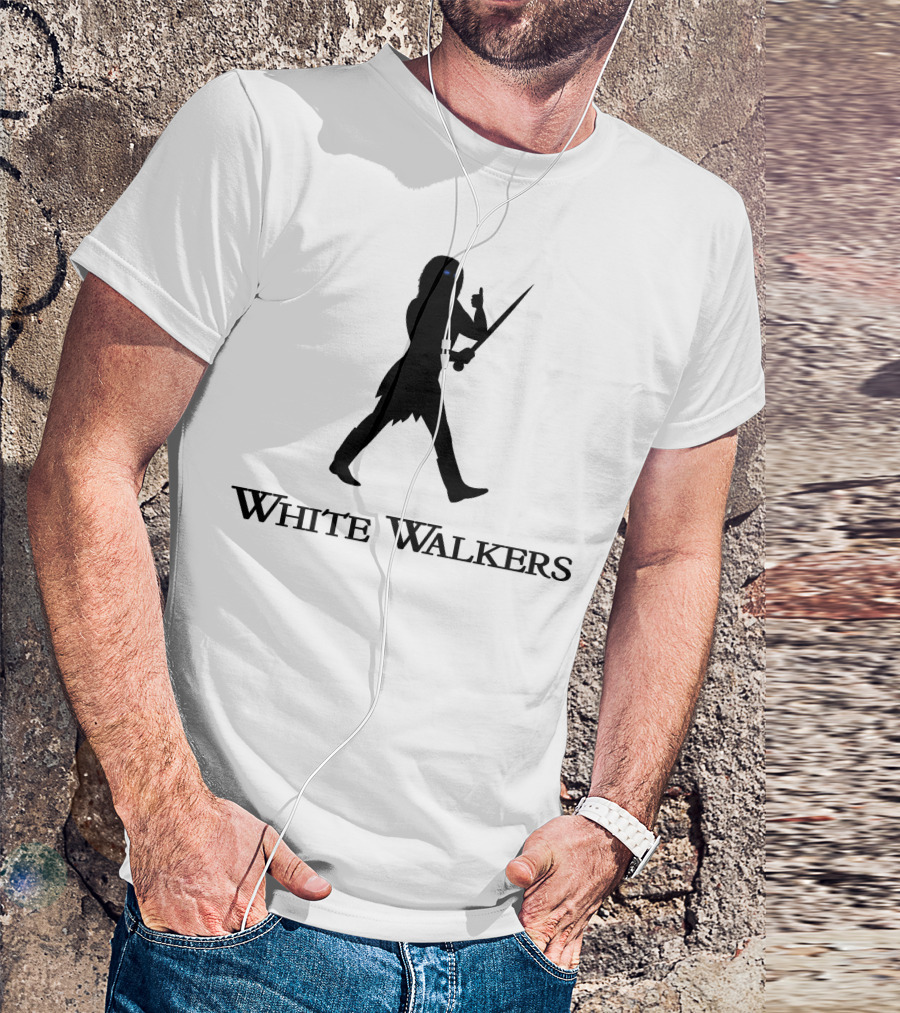 White Walkers Ice Sword Silhouette With Blue Eyes T-Shirt