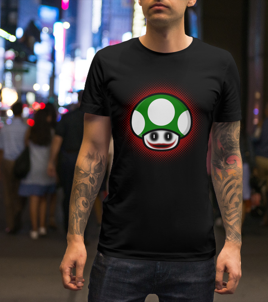 Mario Mushroom Joker Face T-Shirt