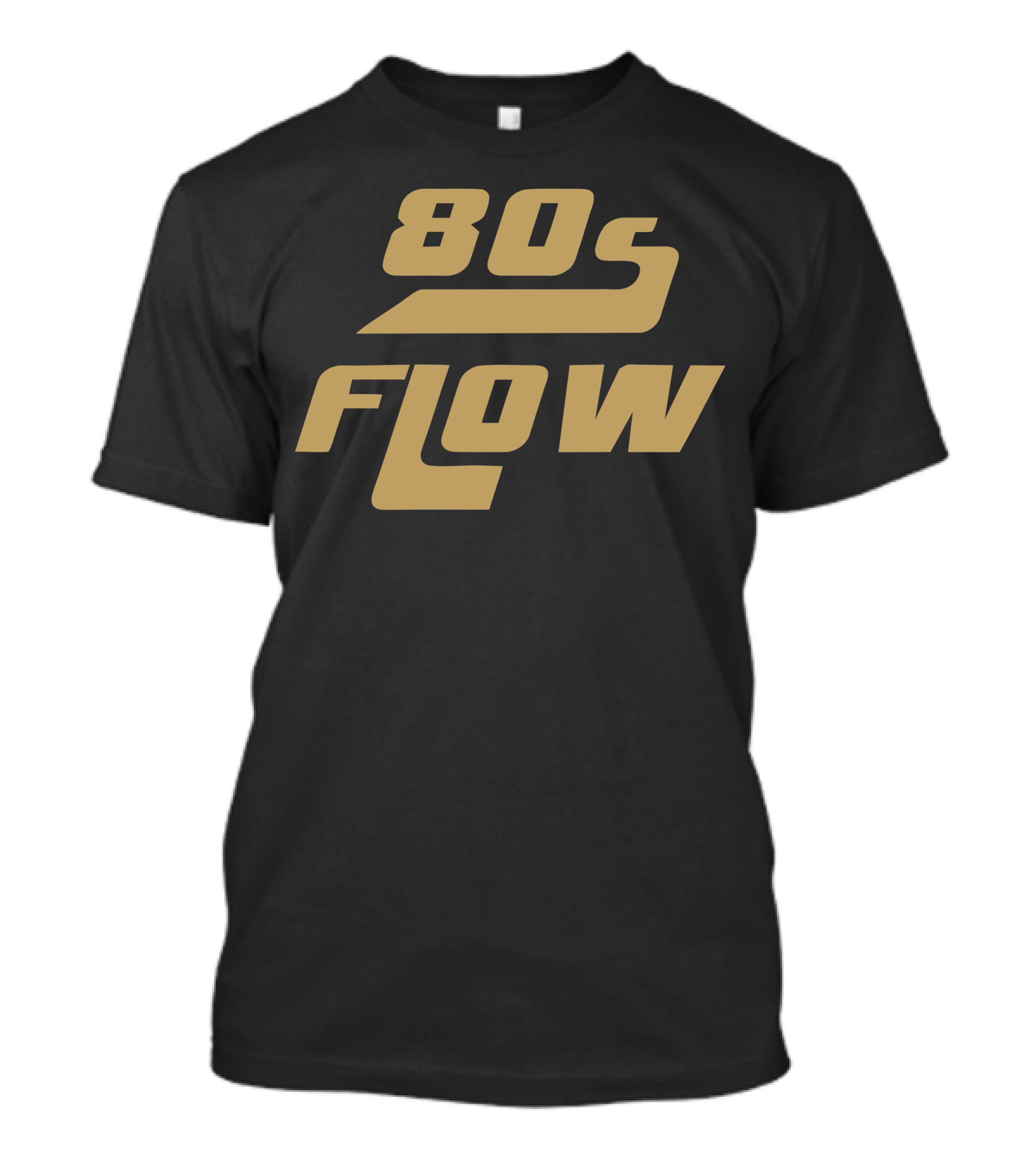 80s Flow Retro Style Bold Typography T-Shirt