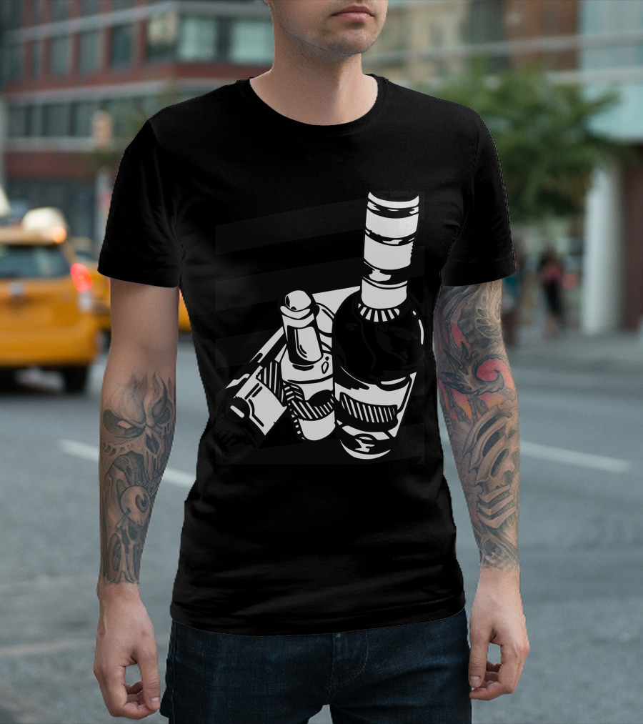 Alcohol Blanc Bottle And Tools T-Shirt