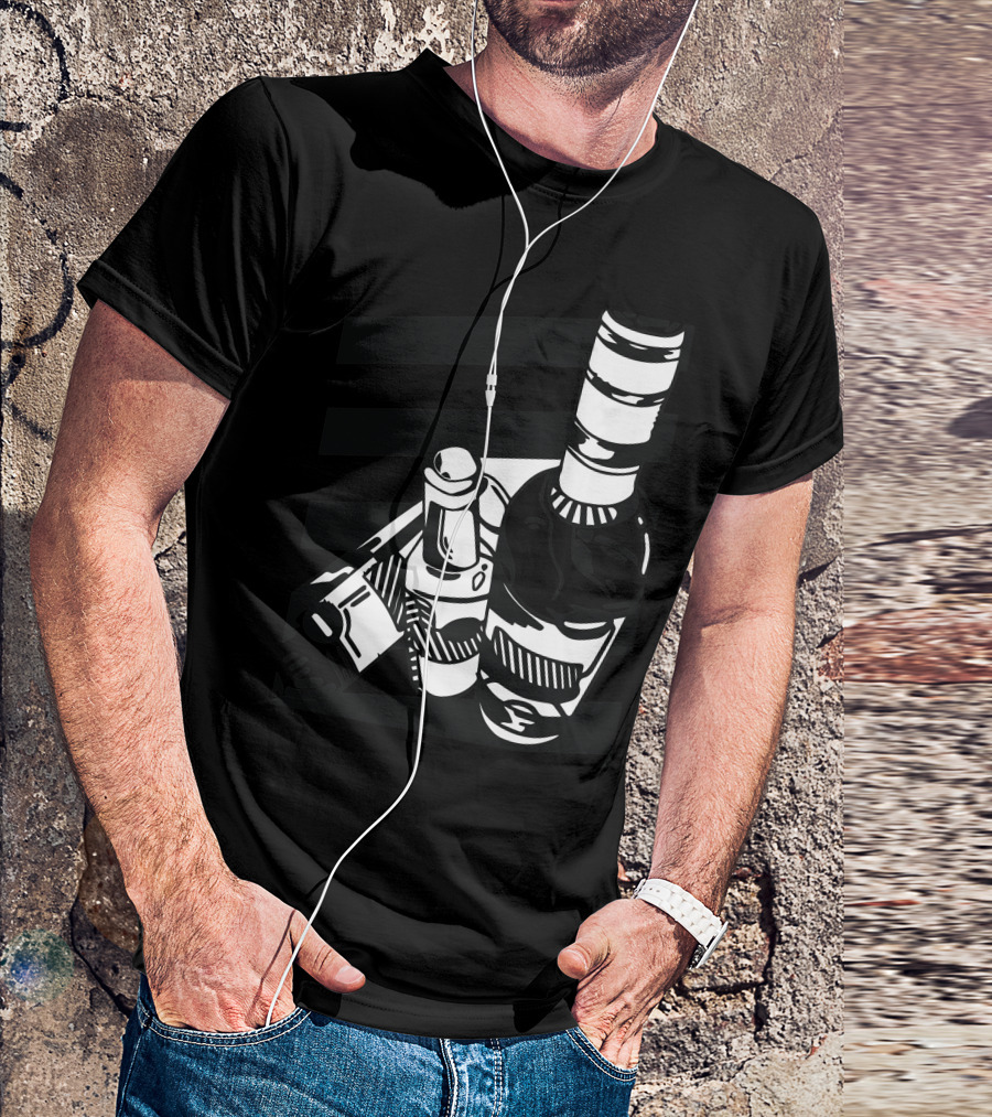 Alcohol Blanc Bottle And Tools T-Shirt