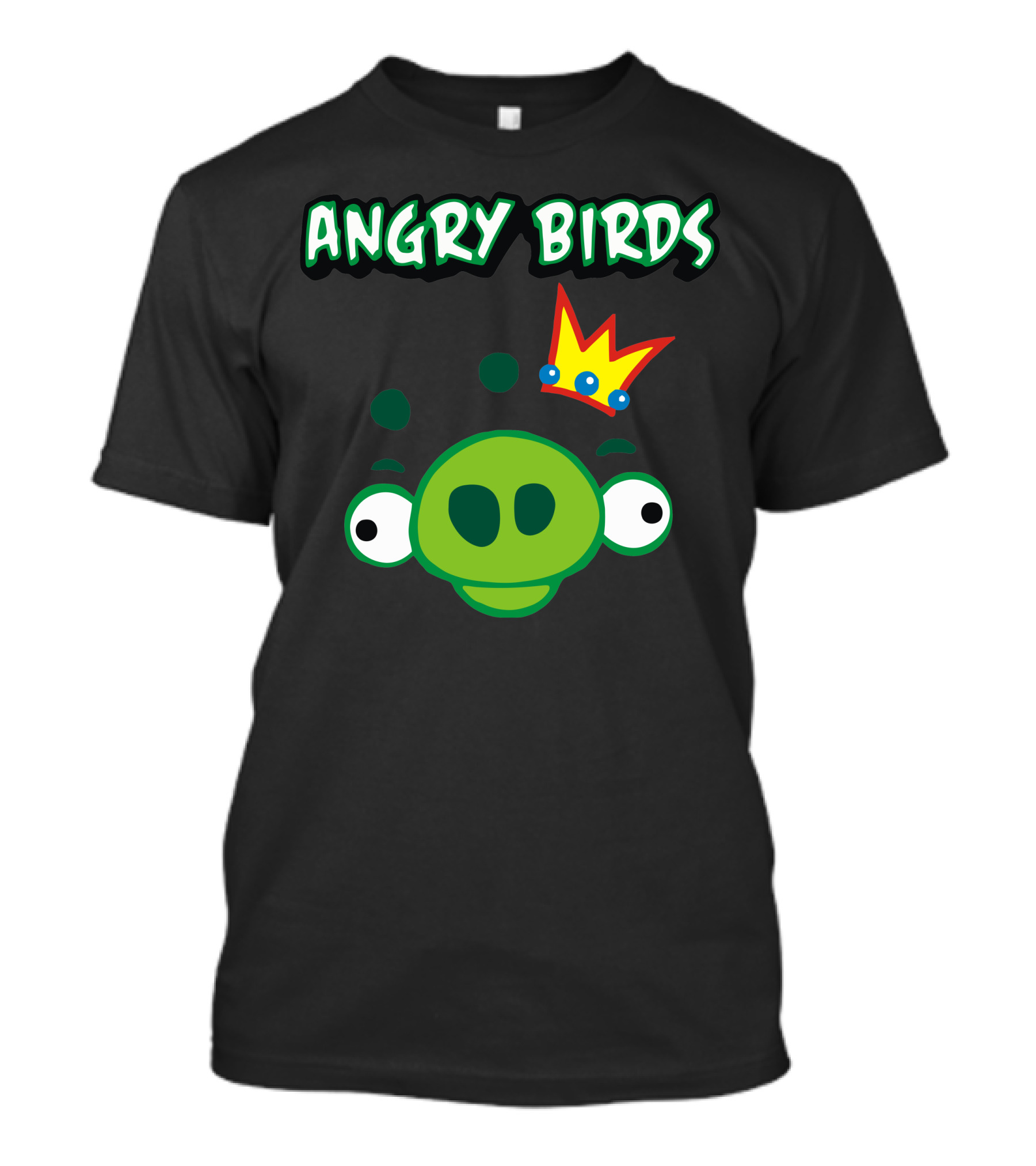 Angry Birds Green Pig King Crown T-Shirt