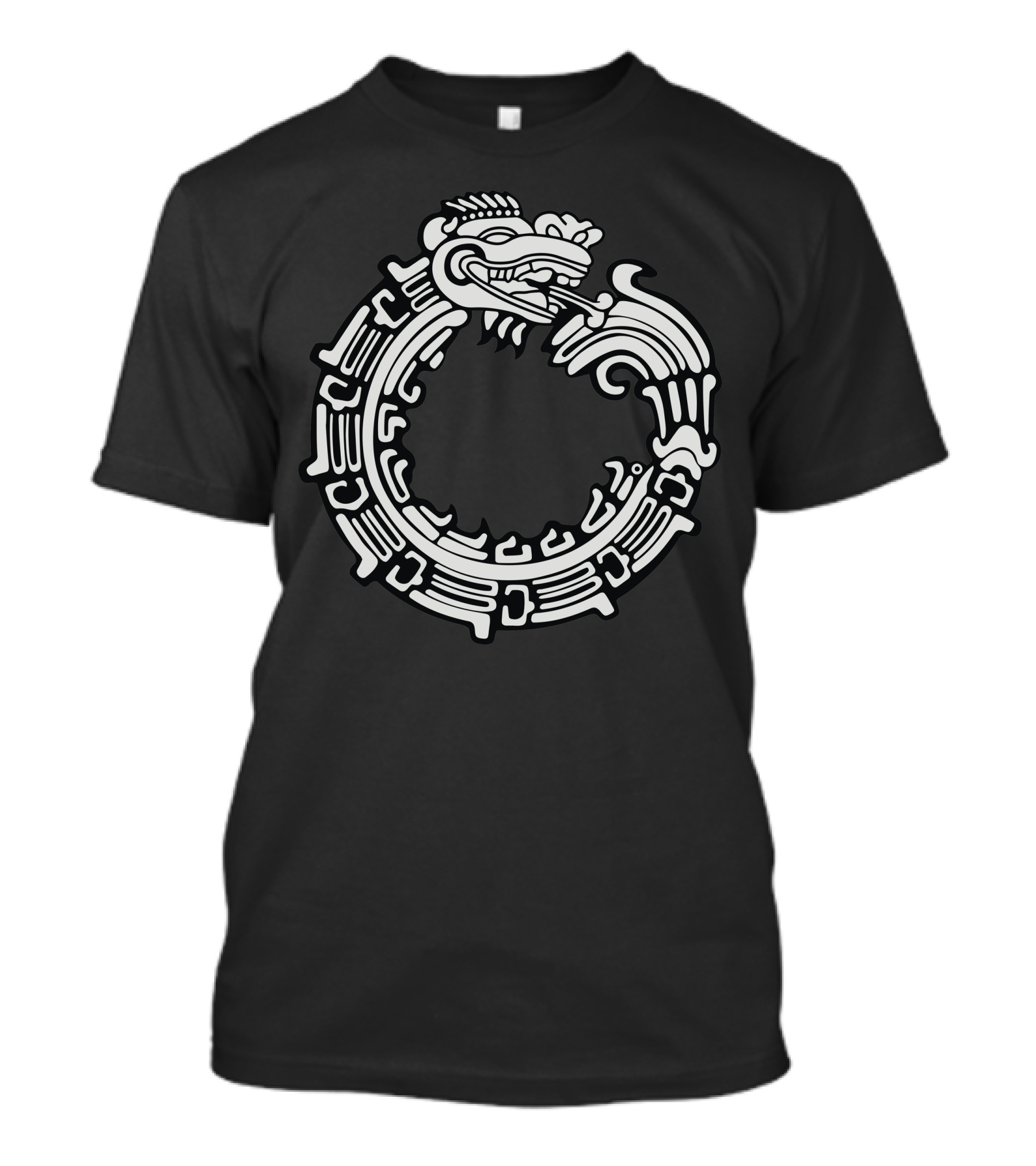 Aztec Tribal Quetzalcoatl Ouroboros T-Shirt